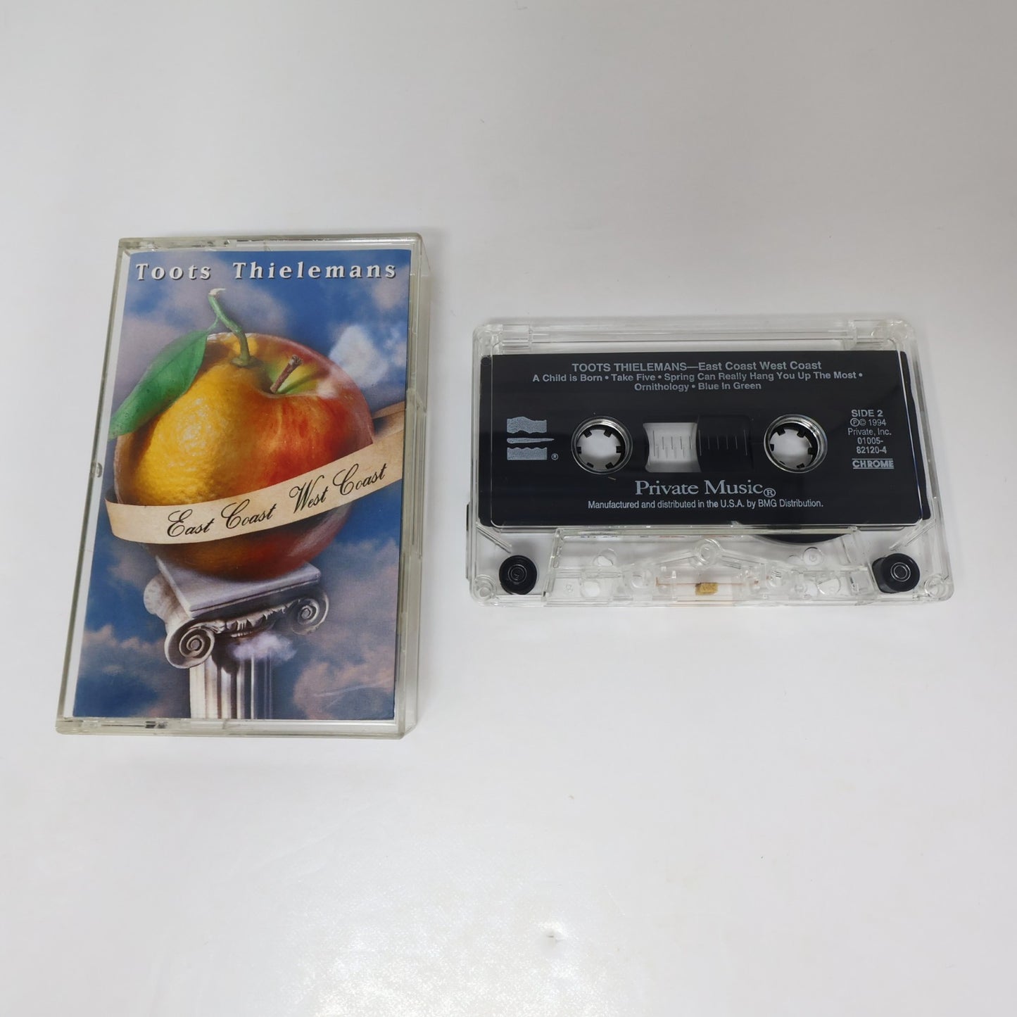 Toots Thielemans 2 Cassettes Lot East Coast West Coast/ The Brasil Project Jazz