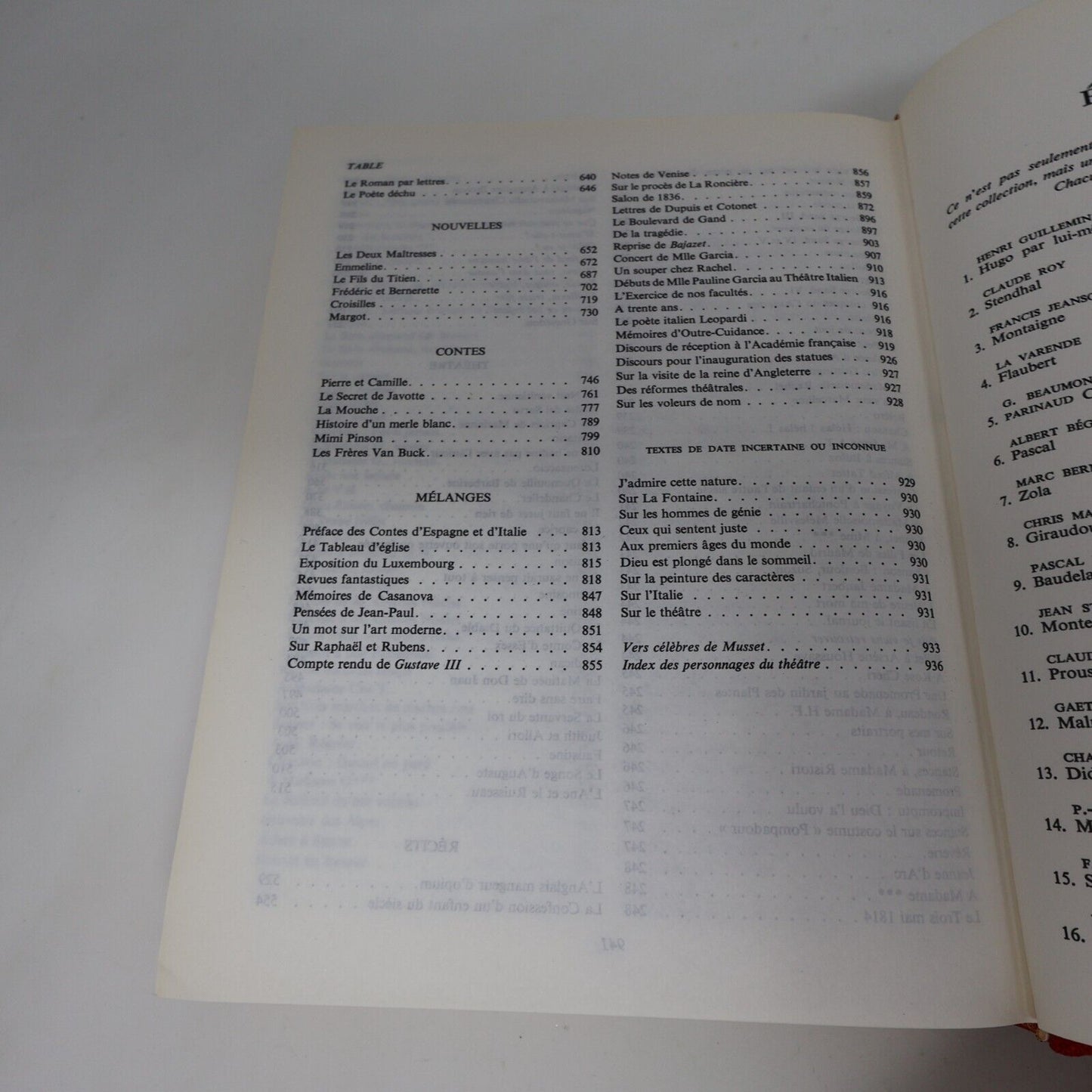 1964 L'Intégrale Musset Oeuvres Complètes de Alfred de Musset Littérature Seuil