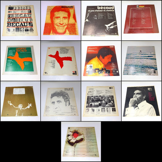 Gilbert Bécaud Lot 13 Disques Record Olympia/Ami/L'Important C'est La Rose 70s
