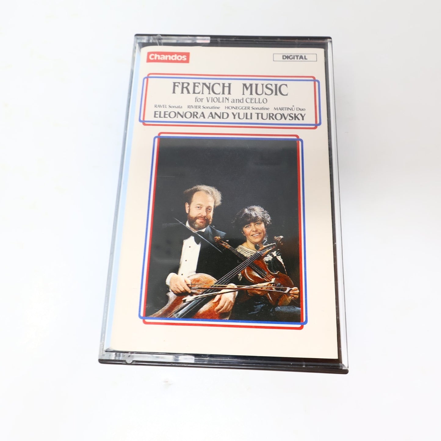 Elonora & Yuli Turovsky Cassette French Music for Violin and Cello Ravel/Rivier