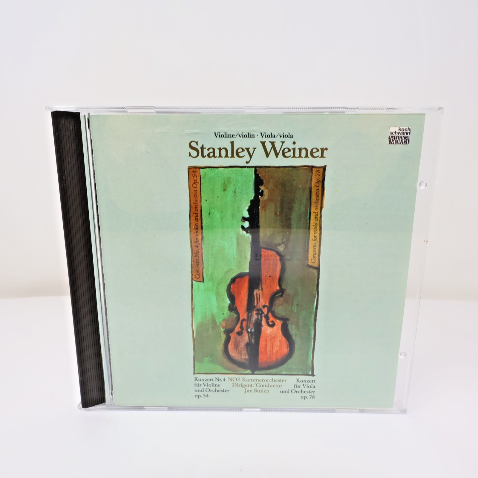 Stanley Weiner/Konzert Nr. 4 Für Violine/Viola Und Orchester Op. 54/78 CD 1988