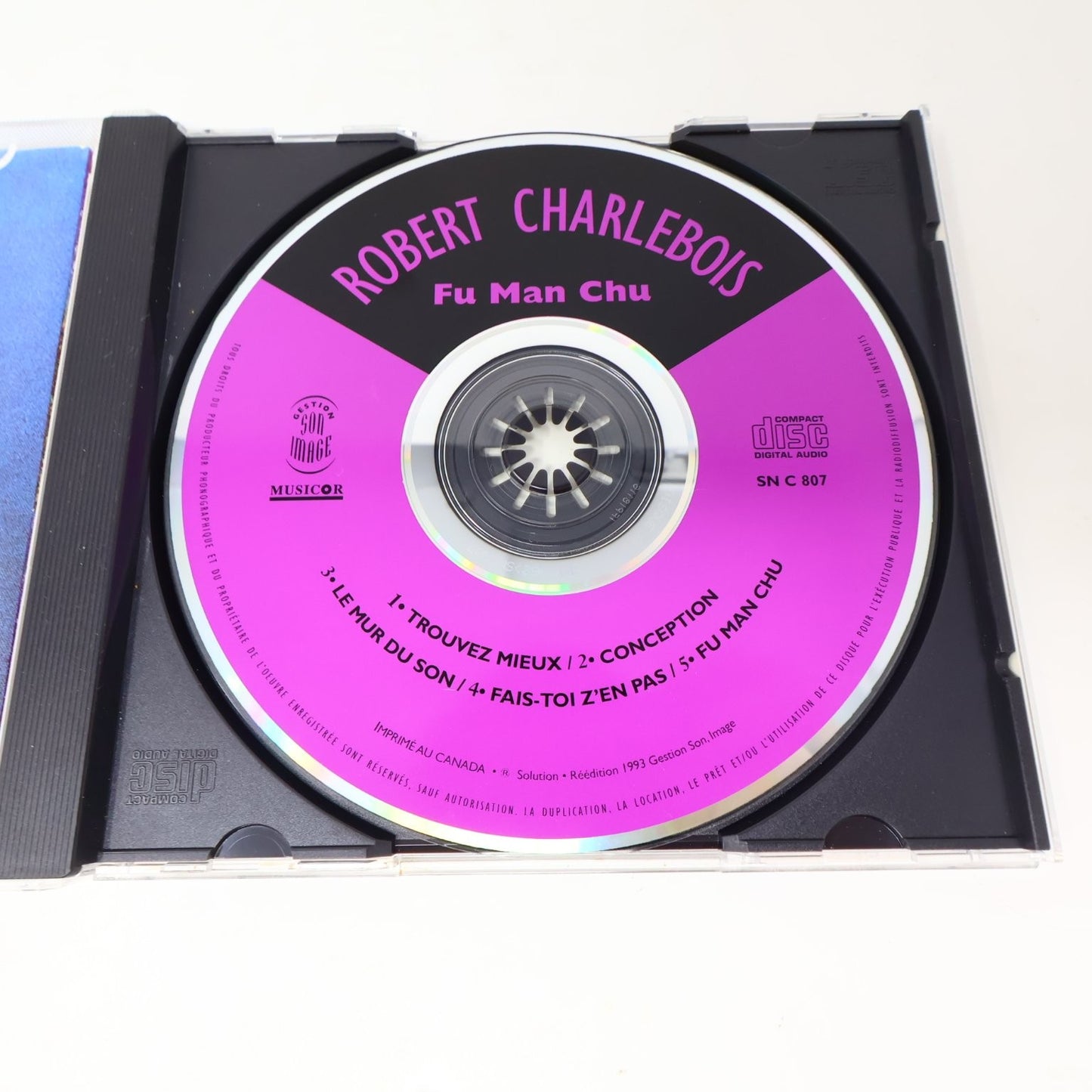 Robert Charlebois Fu Man Chu CD 1993 Reissue Québécois Rock Musicor/Son Image