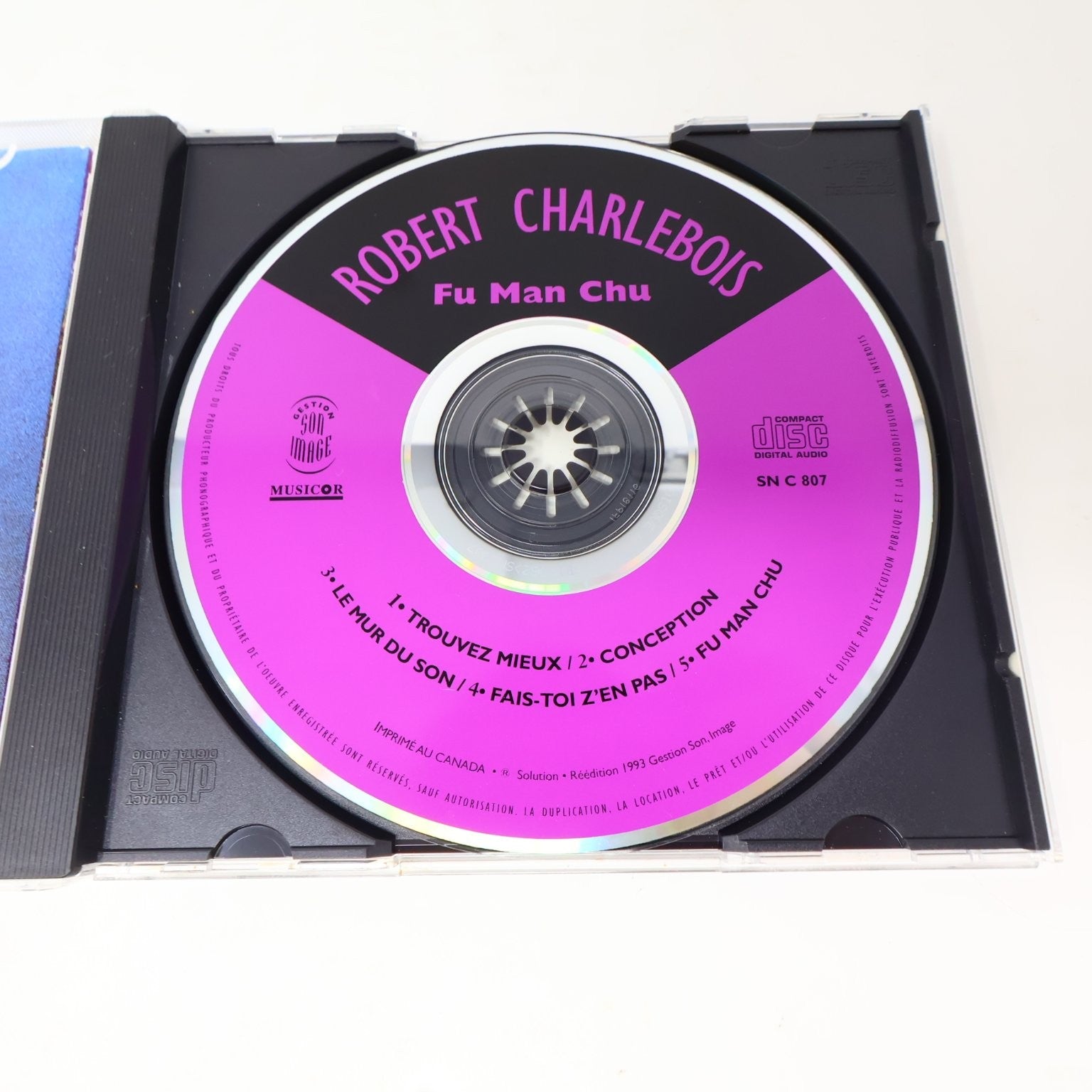 Robert Charlebois Fu Man Chu CD 1993 Reissue Québécois Rock Musicor/Son Image