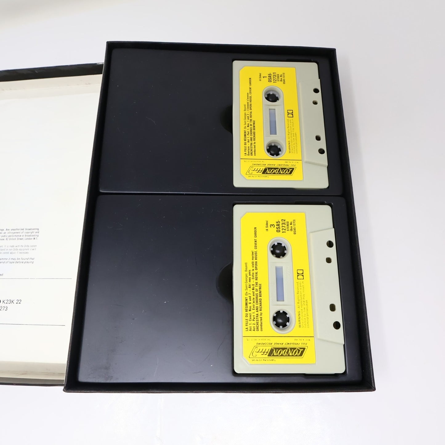 Donizetti La Fille Du Régiment Cassette Box Set Sutherland/Pavarotti/Malas