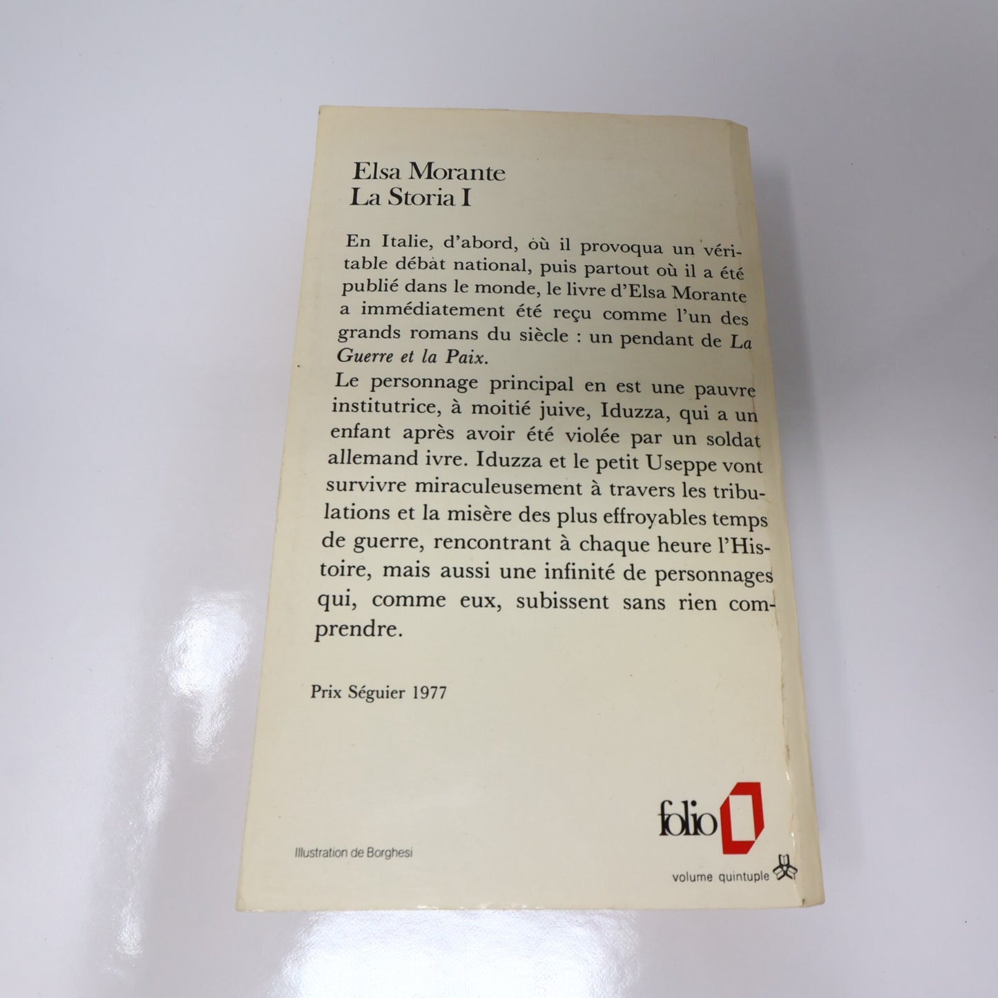 La Storia #1-2 Série Complète Lot 2 Livres Elsa Morante Folio Fiction Historique
