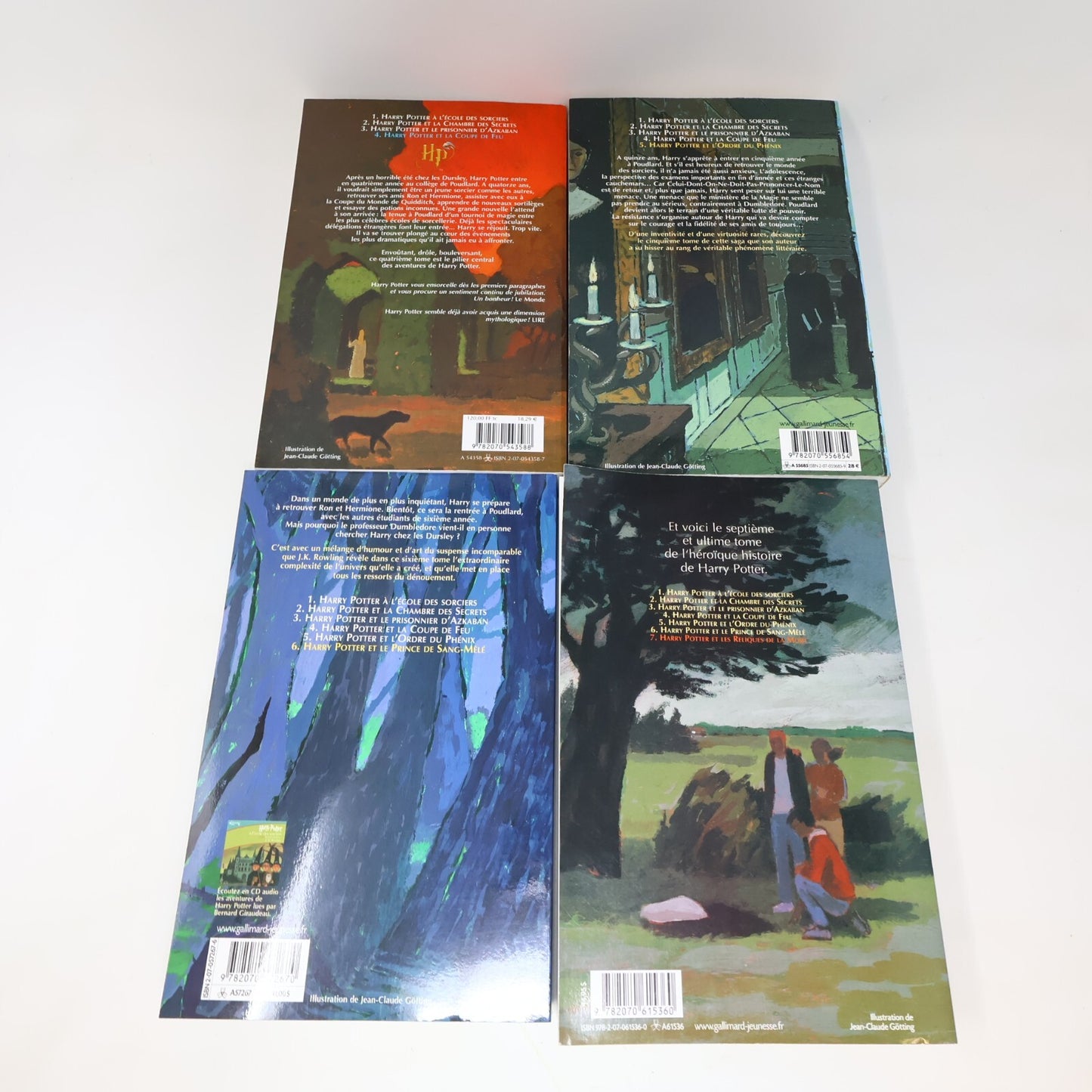 Harry Potter #1-7 Folio Junior Lot 7 Livres J. K. Rowling Gallimard Complète PB
