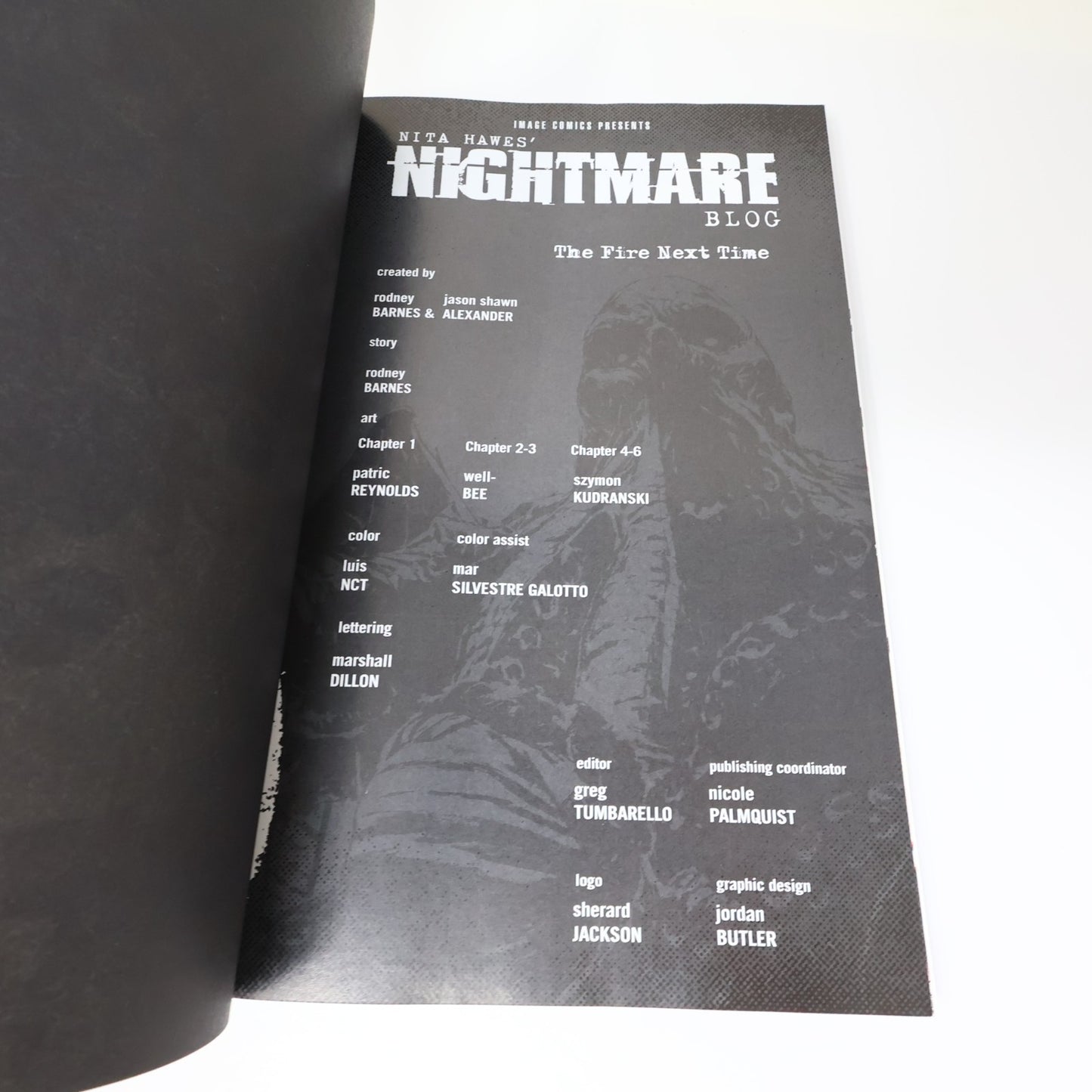 The Fire Next Time Rodney Barnes Nita Hawes' Nightmare Blog #1 Image 2022 PB