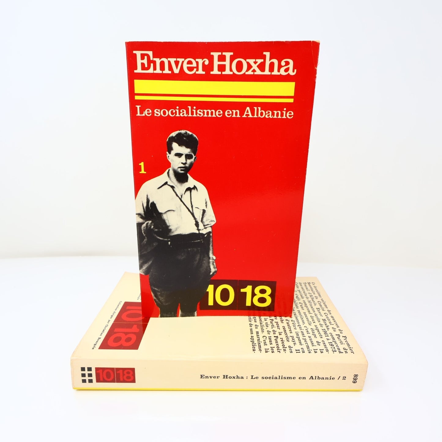 Le Socialisme en Albanie #1-2 Série Complète Lot 2 Livres Enver Hoxha 10/18 1974