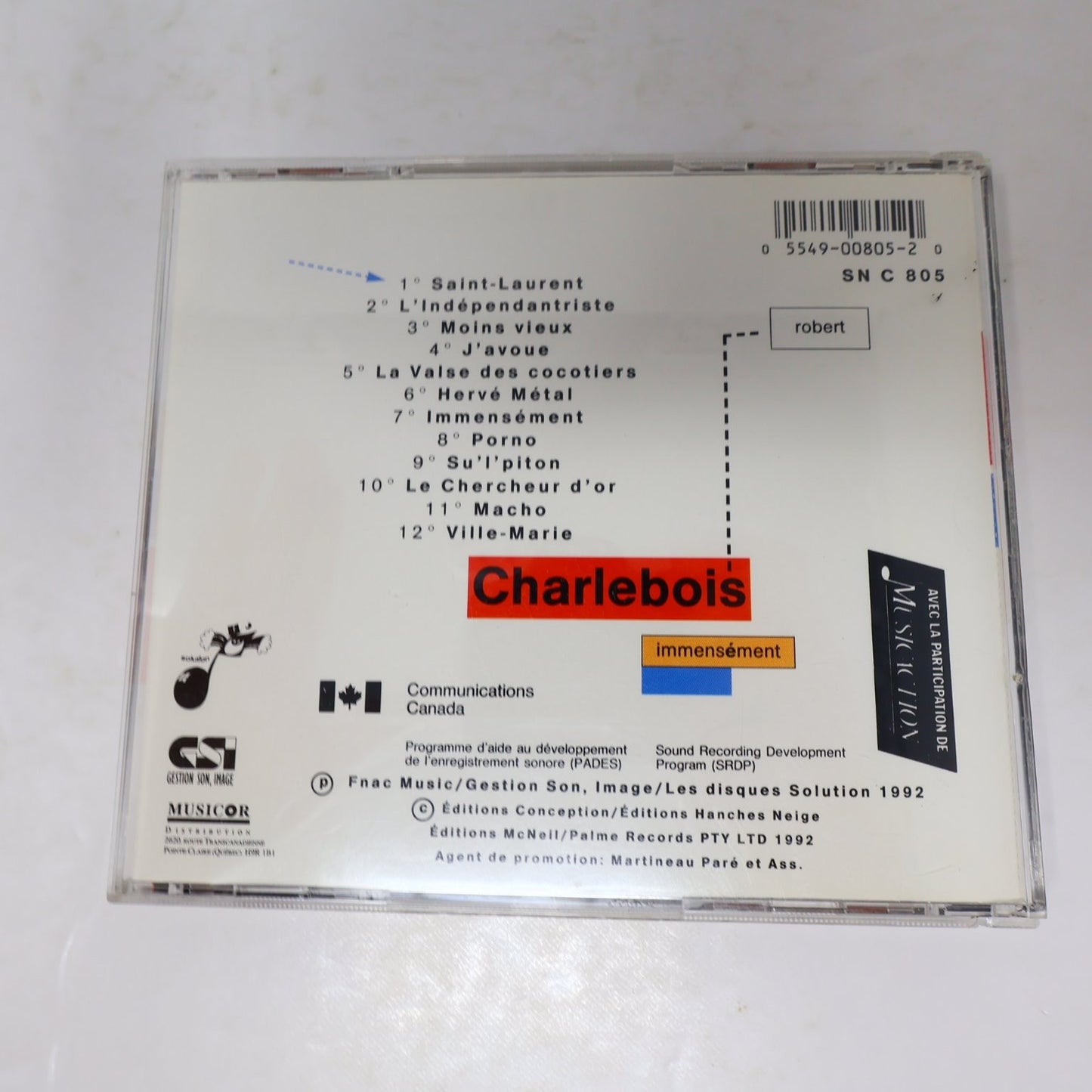 Robert Charlebois Lot 3 CD Immensément/Québec Love La Collection/Tout est Bien