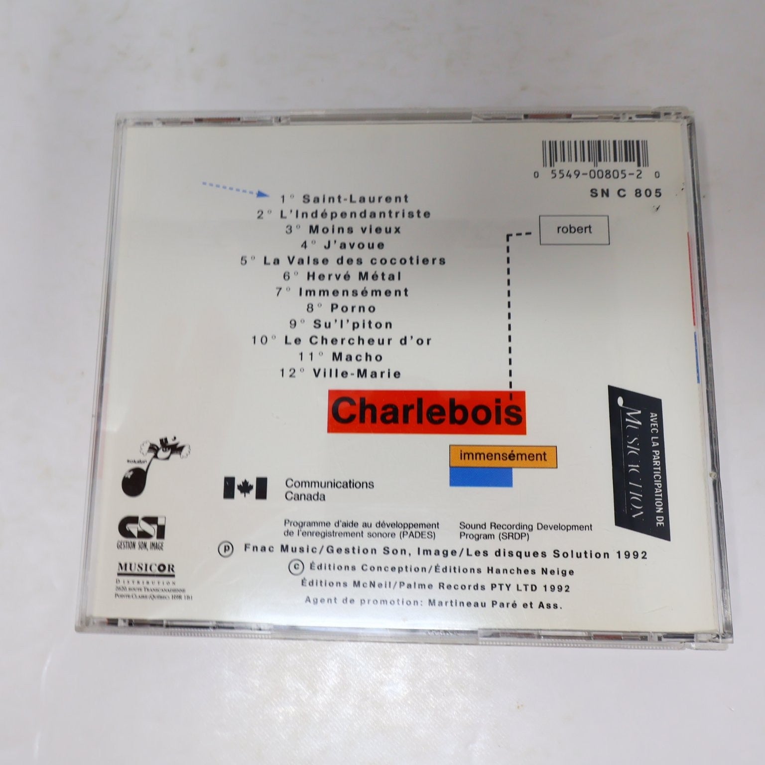 Robert Charlebois Lot 3 CD Immensément/Québec Love La Collection/Tout est Bien