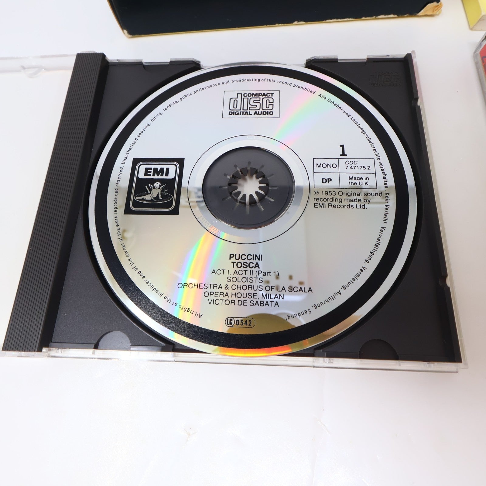 Tosca CD Giacomo Puccini/Maria Callas/Giuseppe Di Stefano/Tito Gobbi EMI Opera
