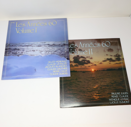 Les Années 60 Volume 1-2 Lot 2 Disques Record Vigneault/Léveillé/Gauthier/Dubois