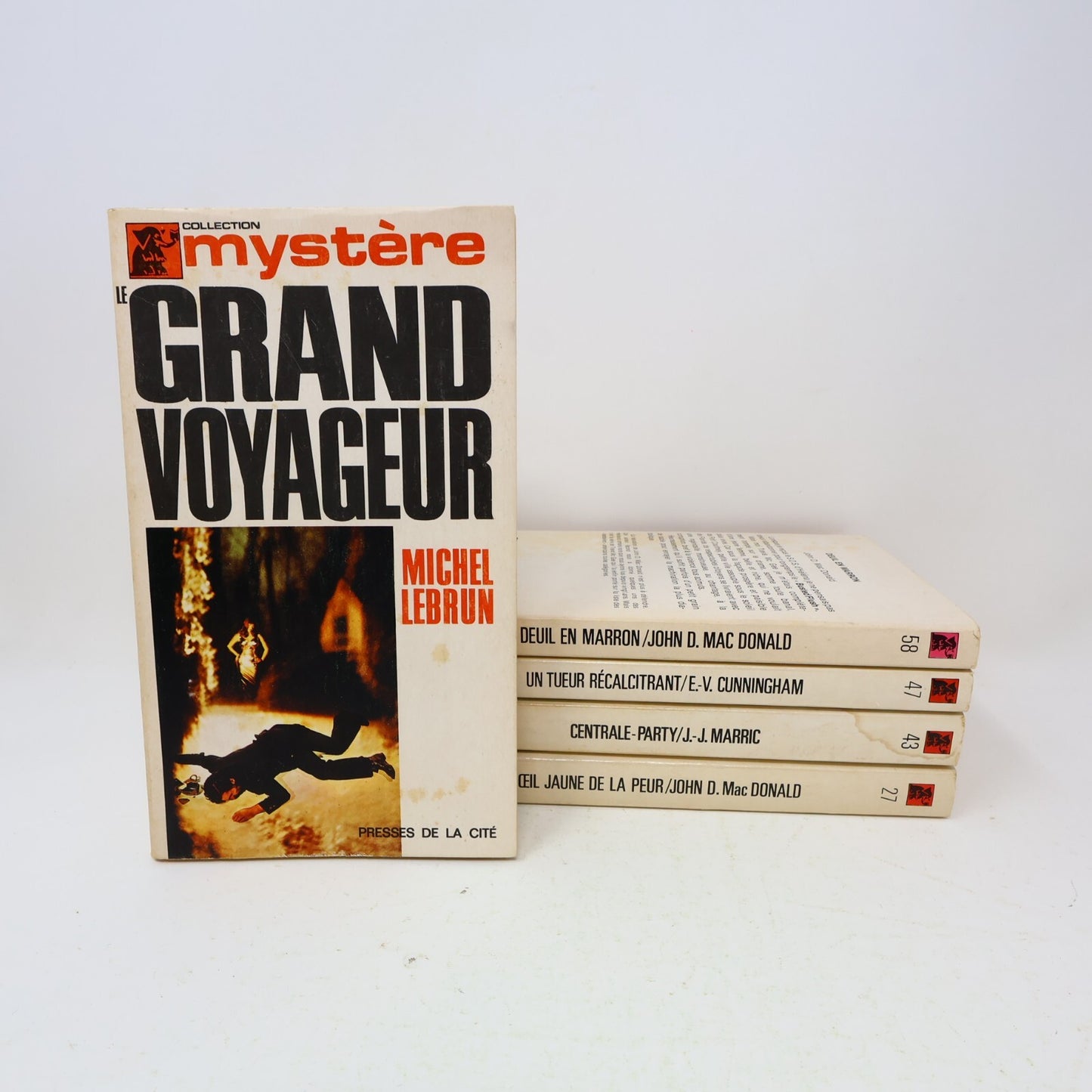 Collection Mystère Policier Lot 5 Livres Lebrun/Donald/Marric Deuil en Marron PB