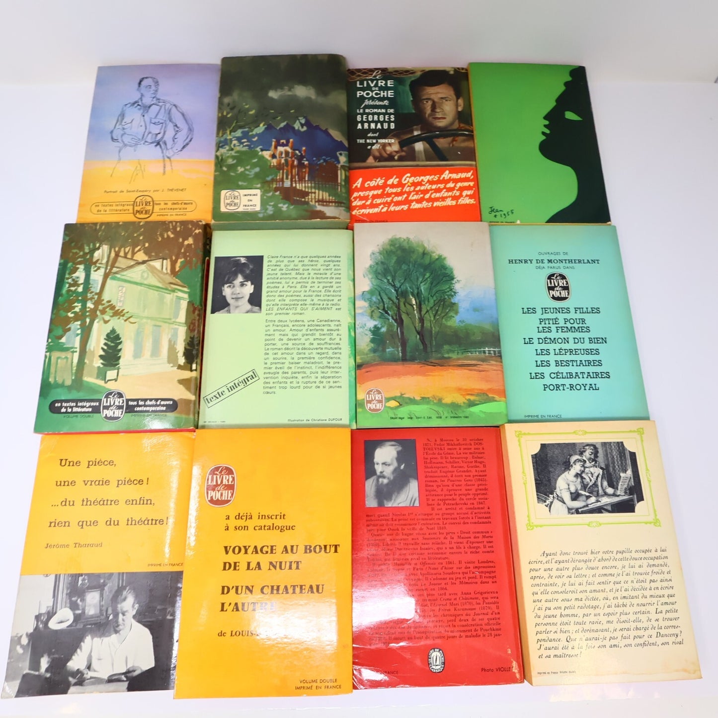 Littérature Lot 42 Livres Poche Dostoïevski/Saint-Exupéry/Souvestre Français 60s
