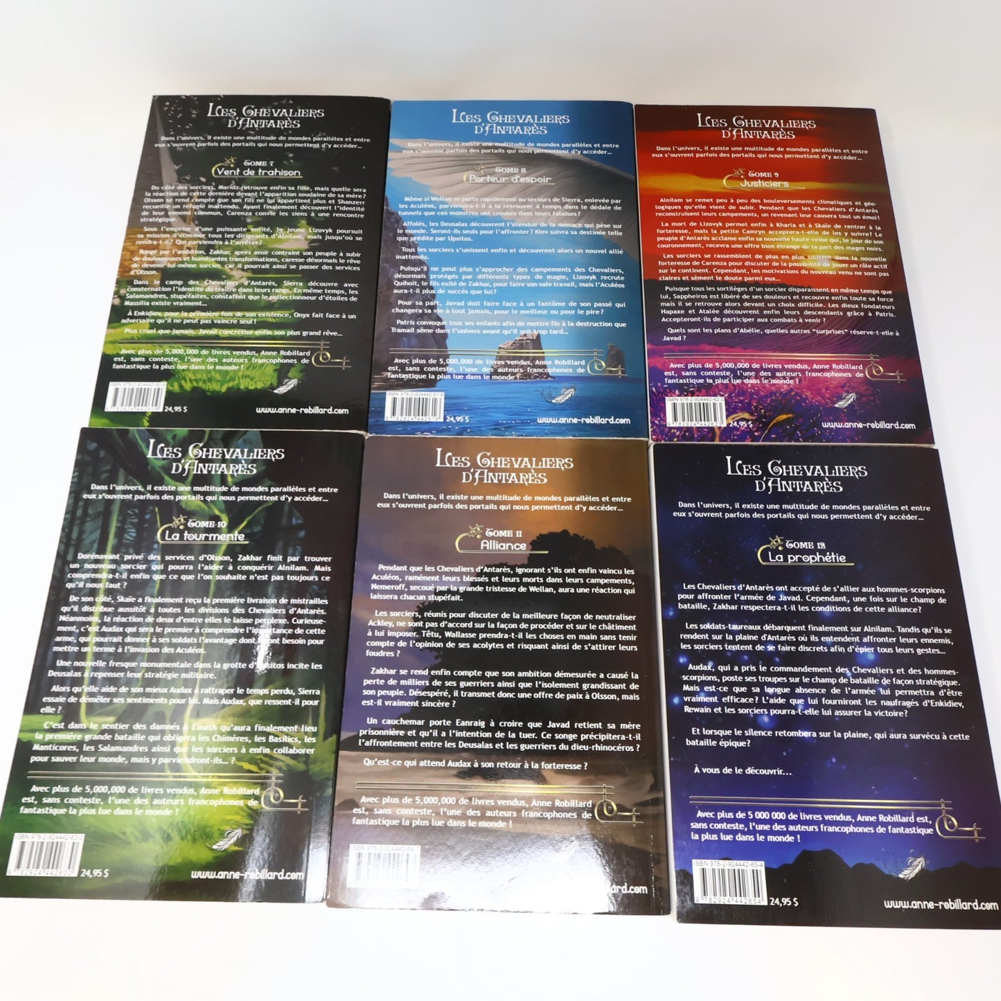 Les Chevaliers d'Antarès #1-12 Série Complète Lot 12 Livres Anne Robillard PB