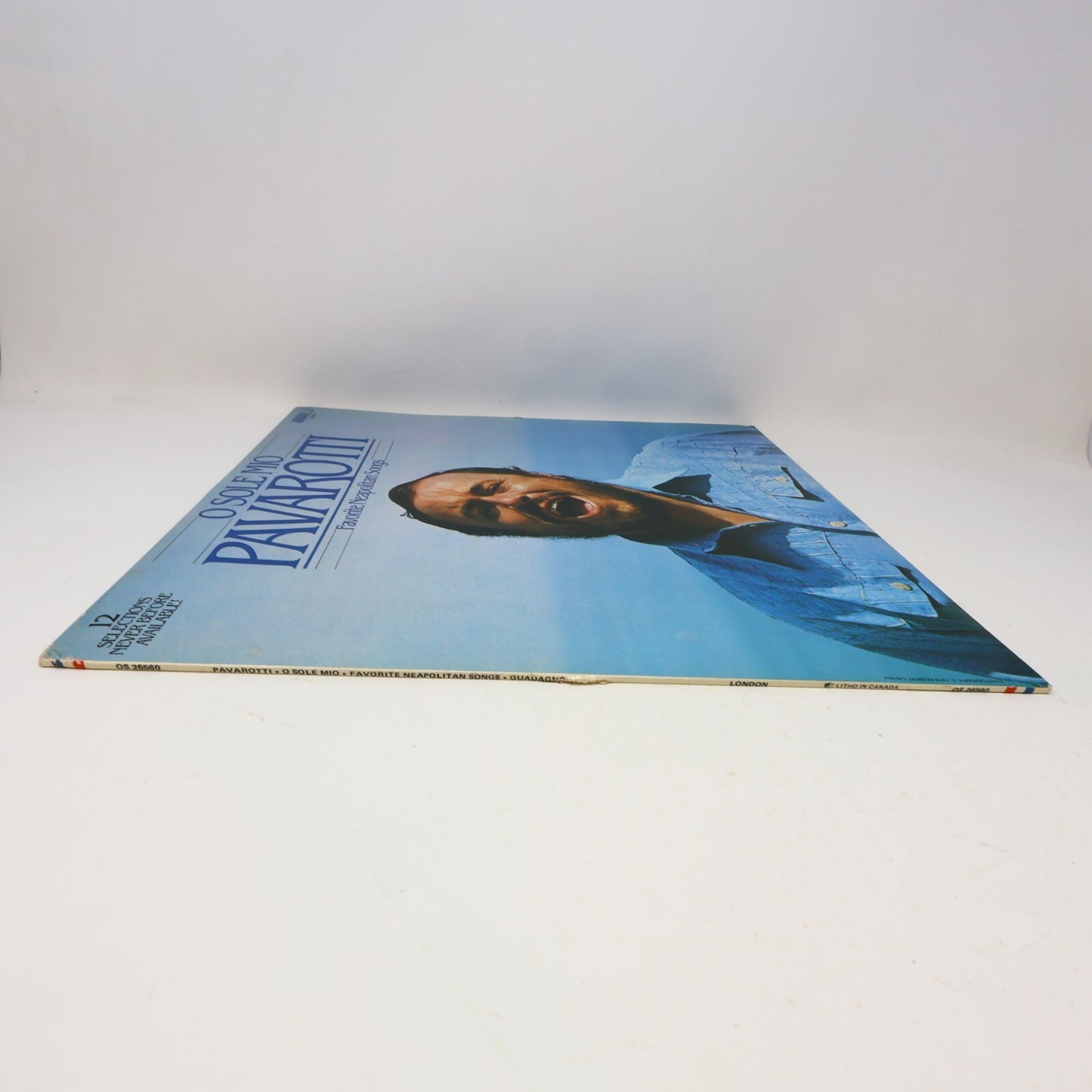 Luciano Pavarotti O Sole Mio Favorite Neapolitan Songs LP Record Vinyl OS 26560