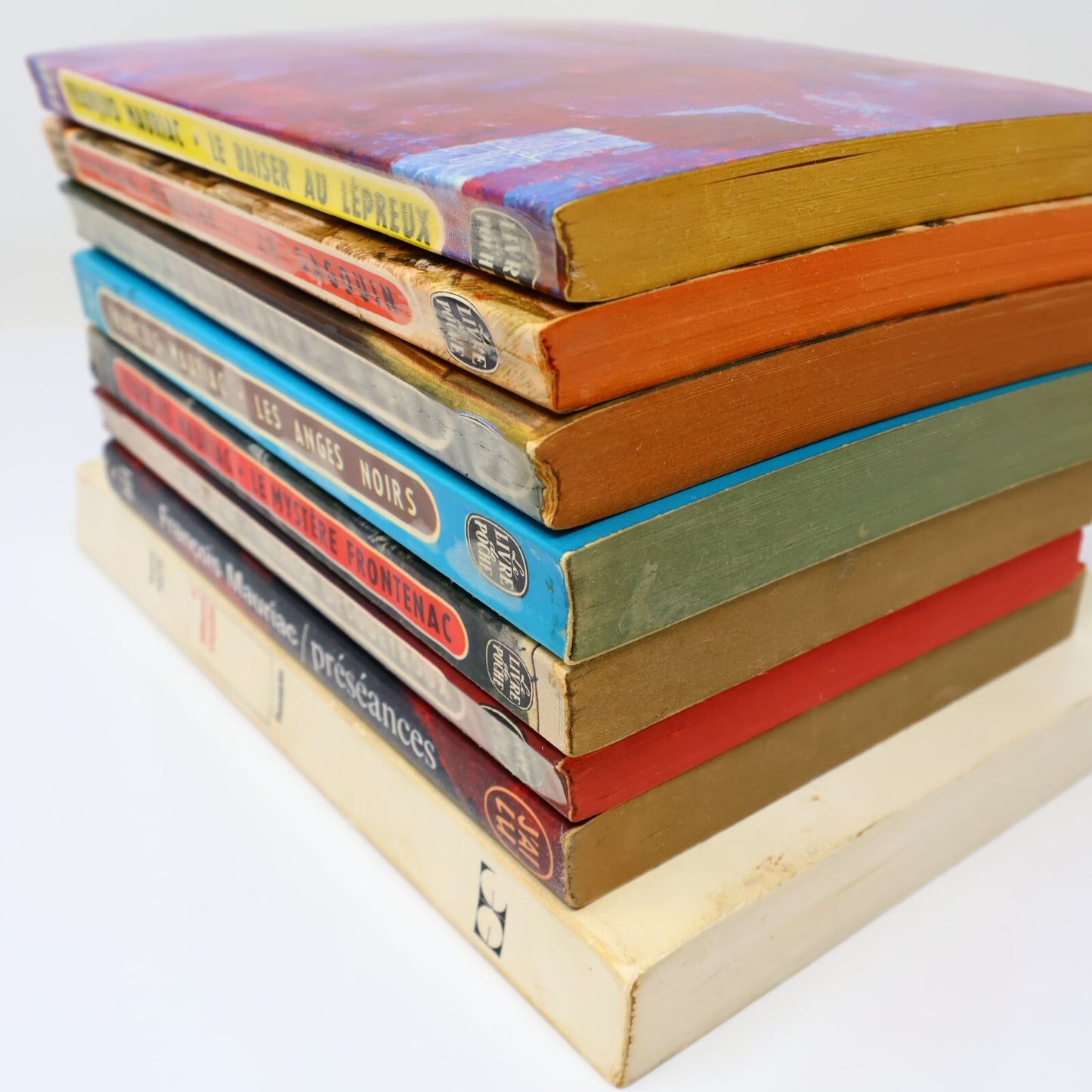 François Mauriac Lot 8 Livres Préséances/Mystère Frontenac/Anges Noirs Roman 60s