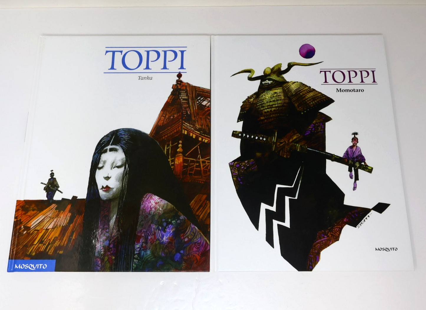 Momotaro/Tanka Lot 2 Bandes dessinées Sergio Toppi Mosquito Bande Dessinée Bd HC