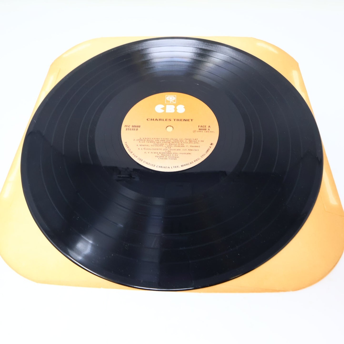 Charles Trenet Lot 2 Disques Record Éponyme & Succès Able/CBS Canada 1981 VG+