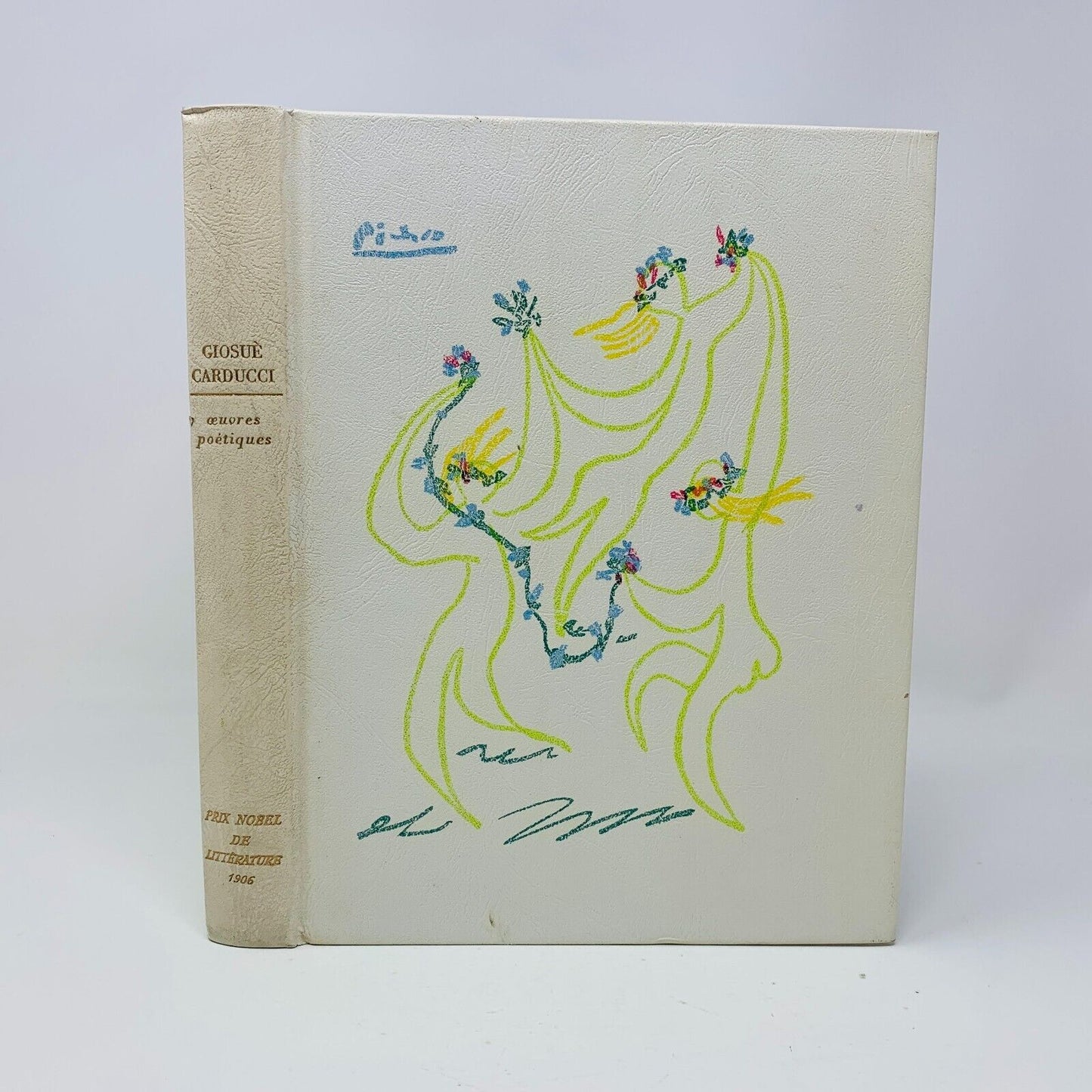 1960 Oeuvres Poétiques Rombaldi Nobel Littérature Giosuè Carducii Picasso Cover