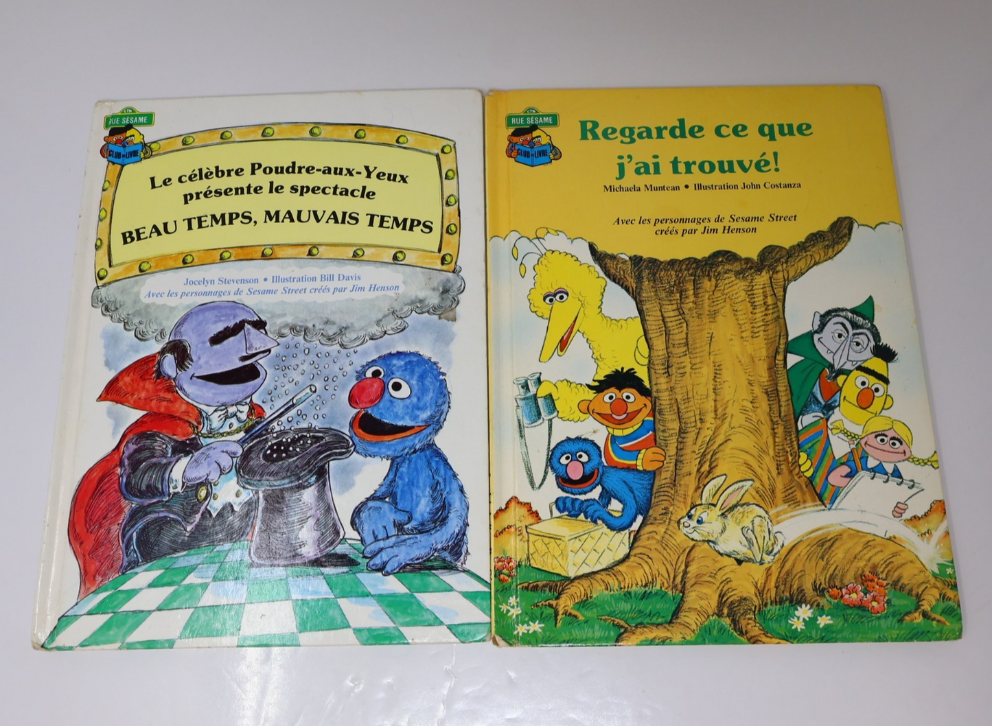 Rue Sesame Street Lot 10 Livres HC Français French Laffont Hardcover BCE Enfants