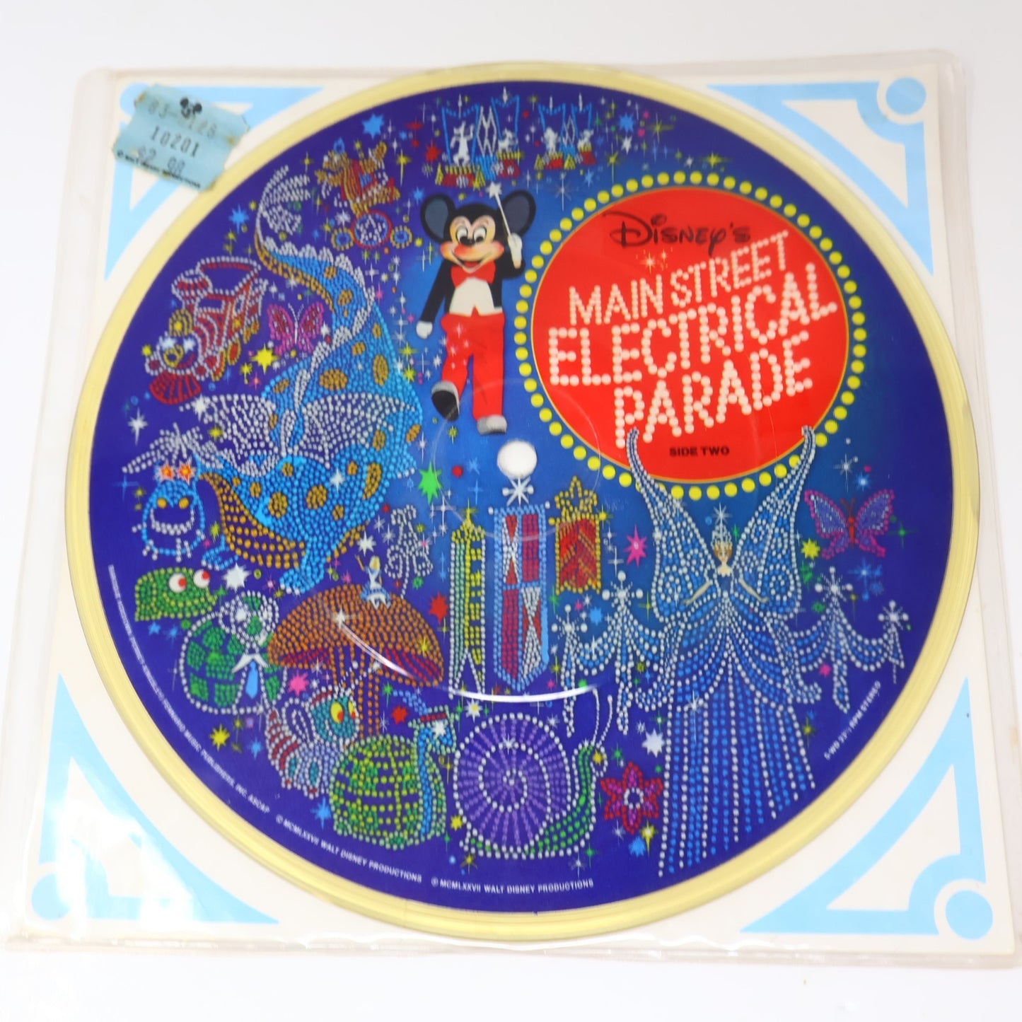 Disney's Main Street Electrical Parade 7" Music Record 1977 Disneyland Tested