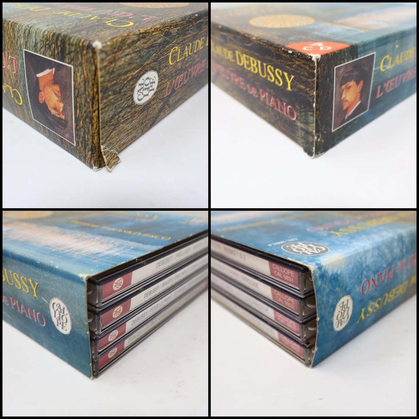 Claude Debussy L'Oeuvre de Piano Coffret 4 CD Calliope 2002 CAL 3831.4 Classique
