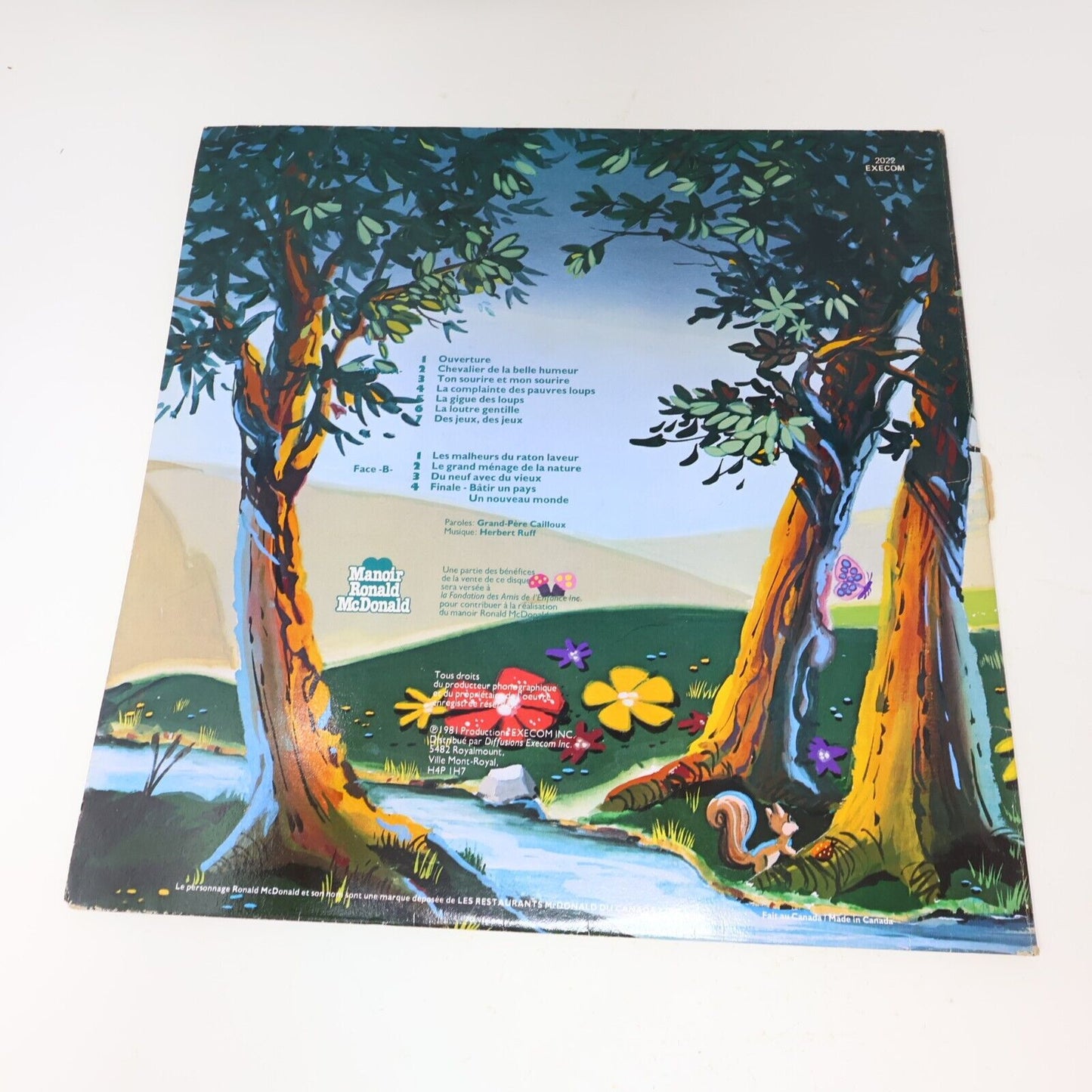 Ronald McDonald Ton Sourire et mon Sourire Disque LP 1981 Enfant Français French