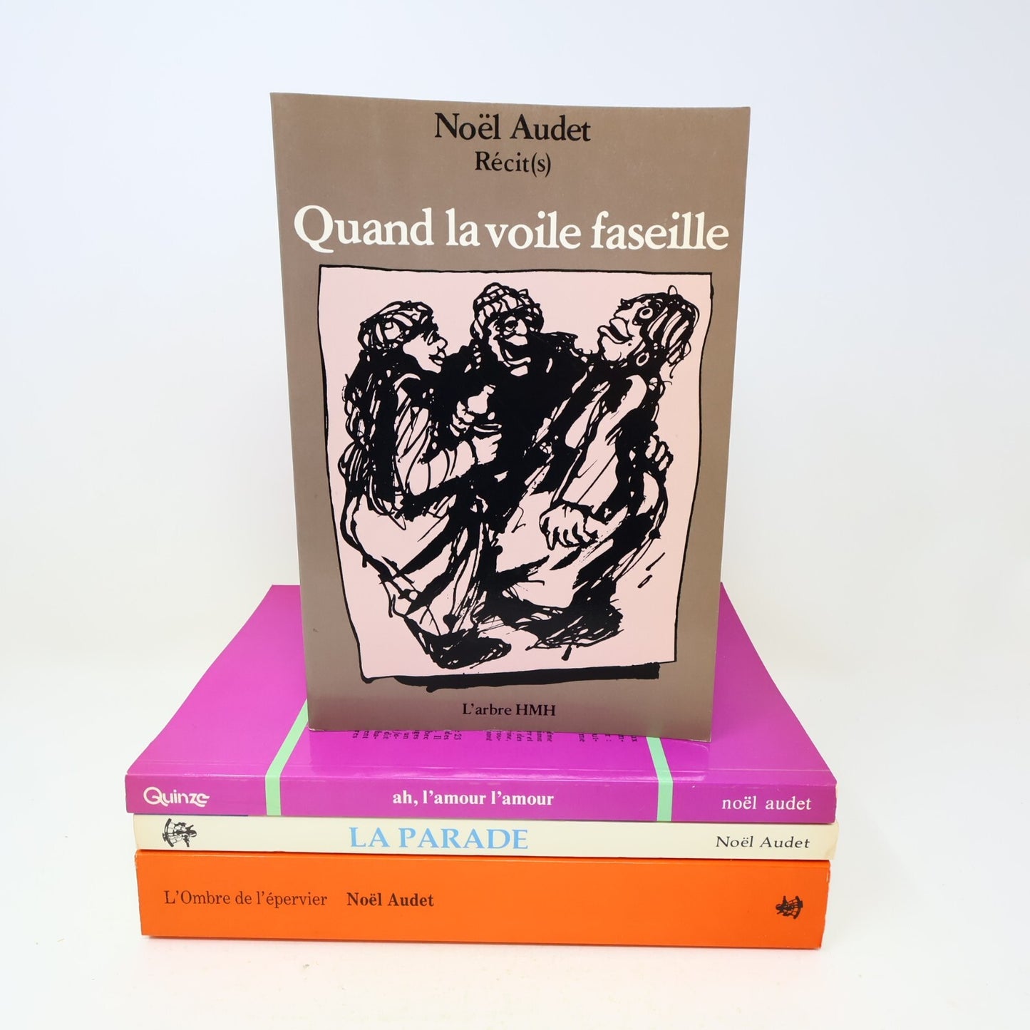Noël Audet Lot 4 Livres L'Ombre de l'Épervier/La Parade/Quand la Voile Faseille