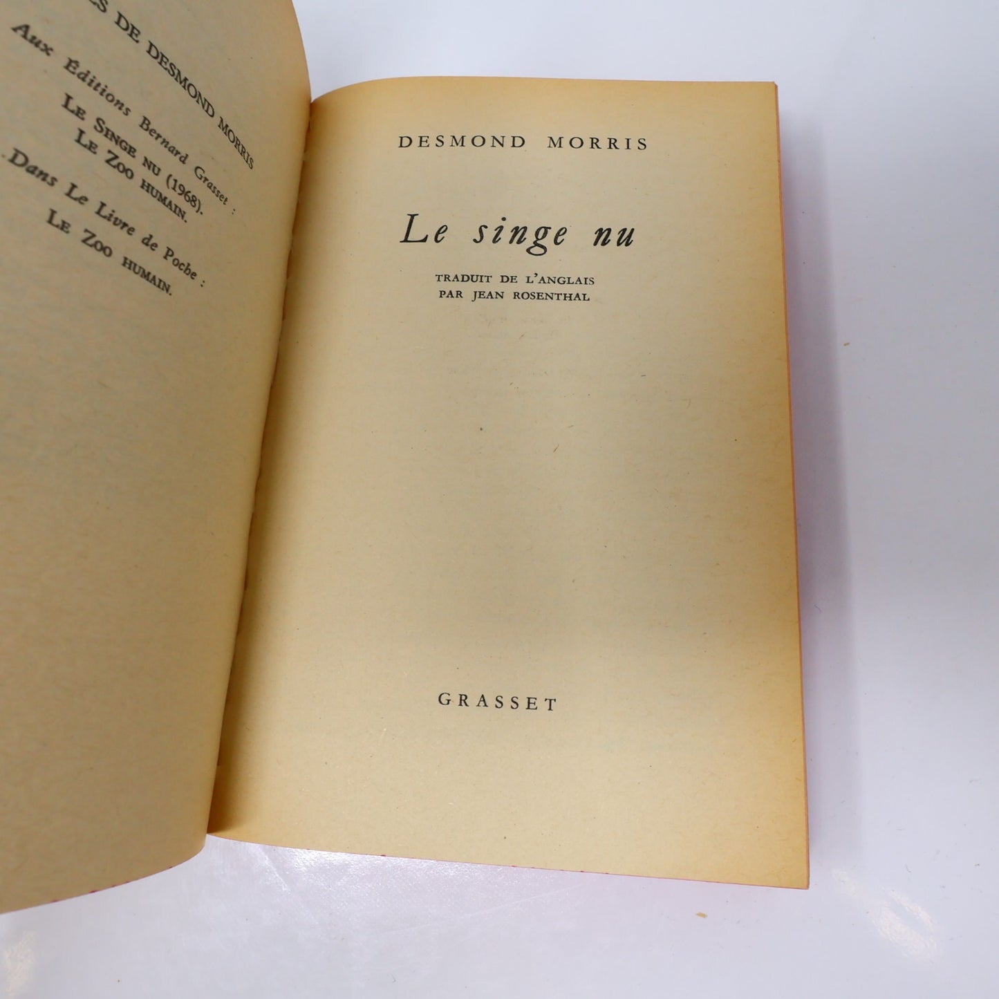 Desmond Morris Lot 2 Livres Poche Le Singe Nu/Zoo Humain Sciences Biologie 1971