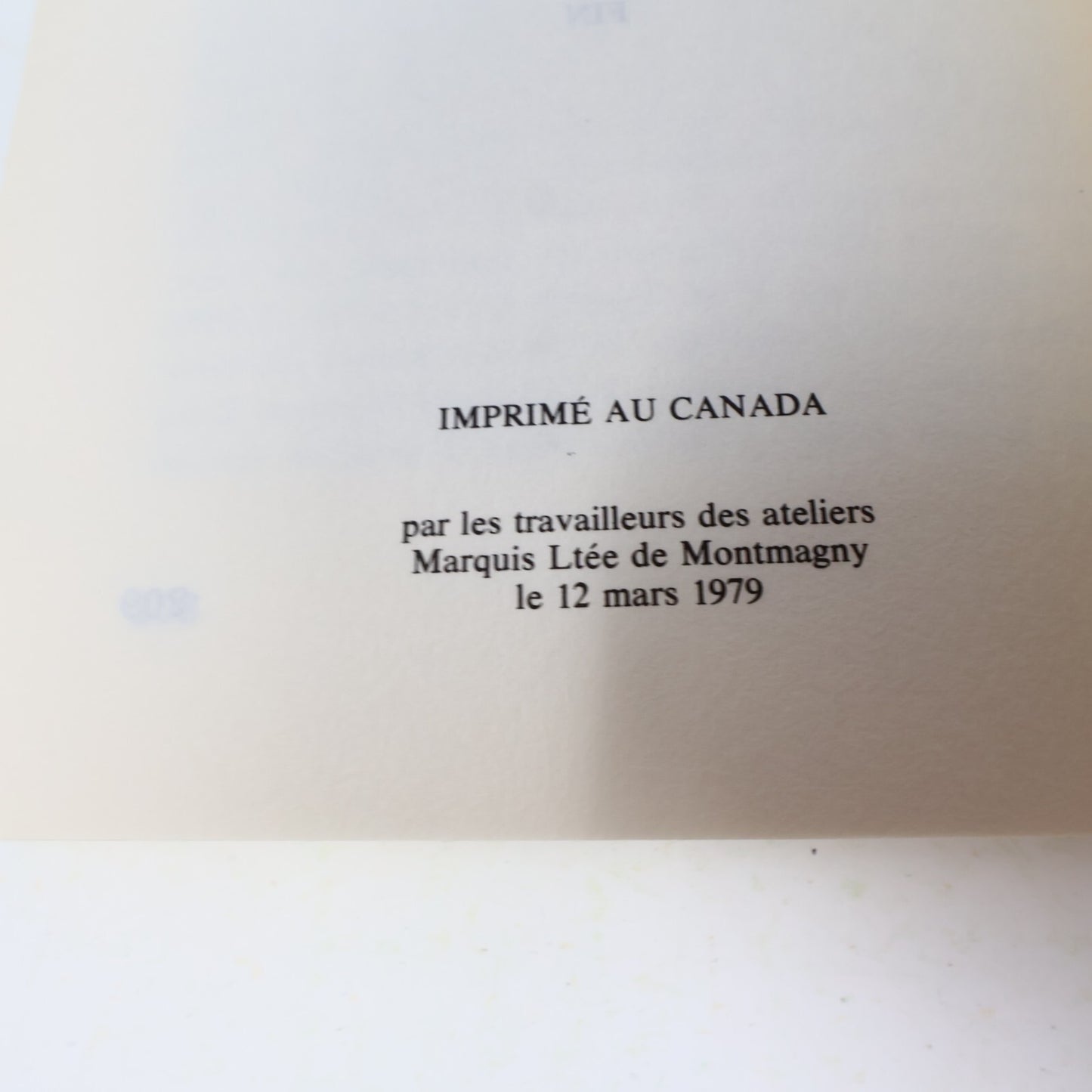1979 Une Ombre Derrière le Cœur Roman-Pluriel Camille Bilodeau Contre-Culture PB