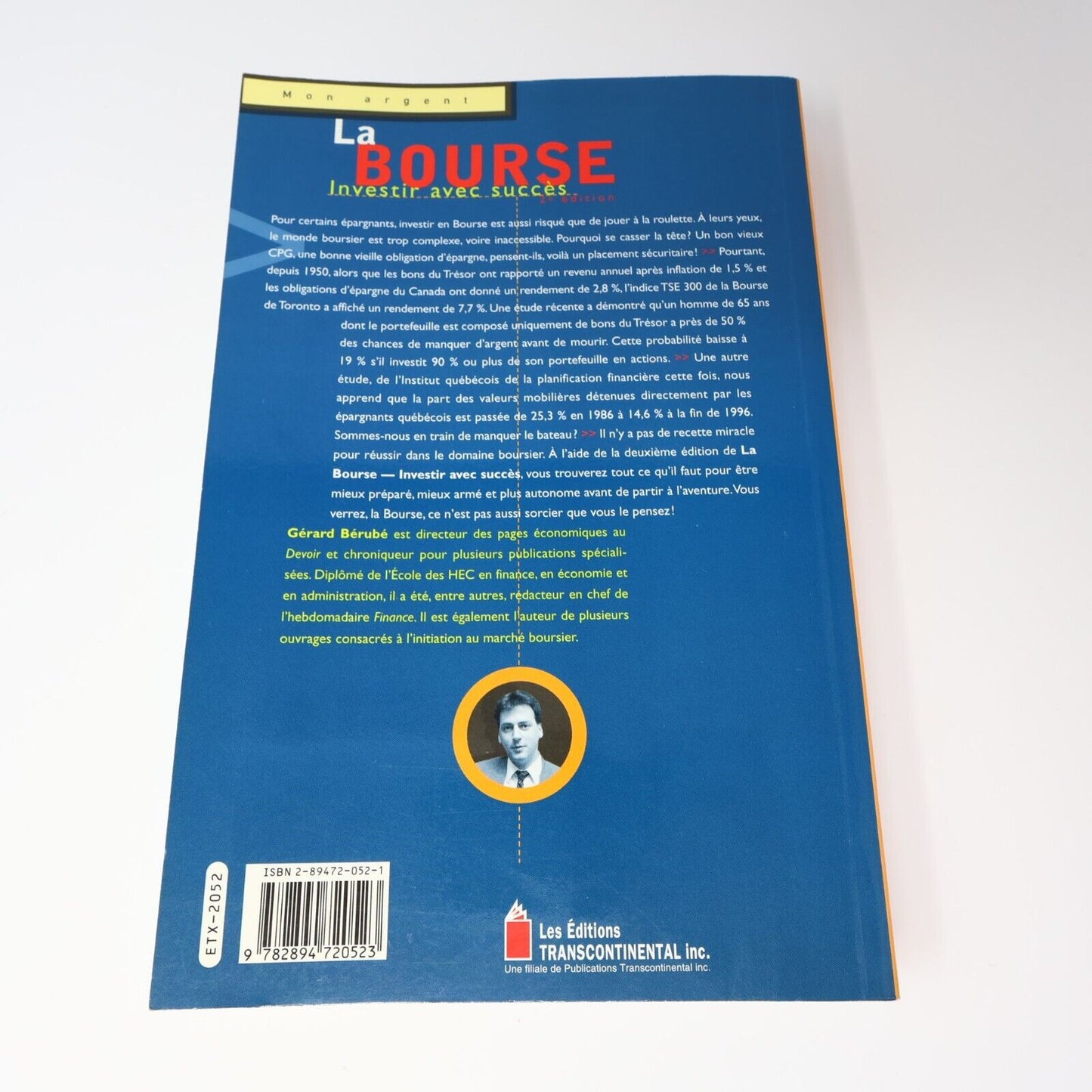 1997 La Bourse Investir avec Succès Affaires Plus de Gérard Bérubé Paperback PB