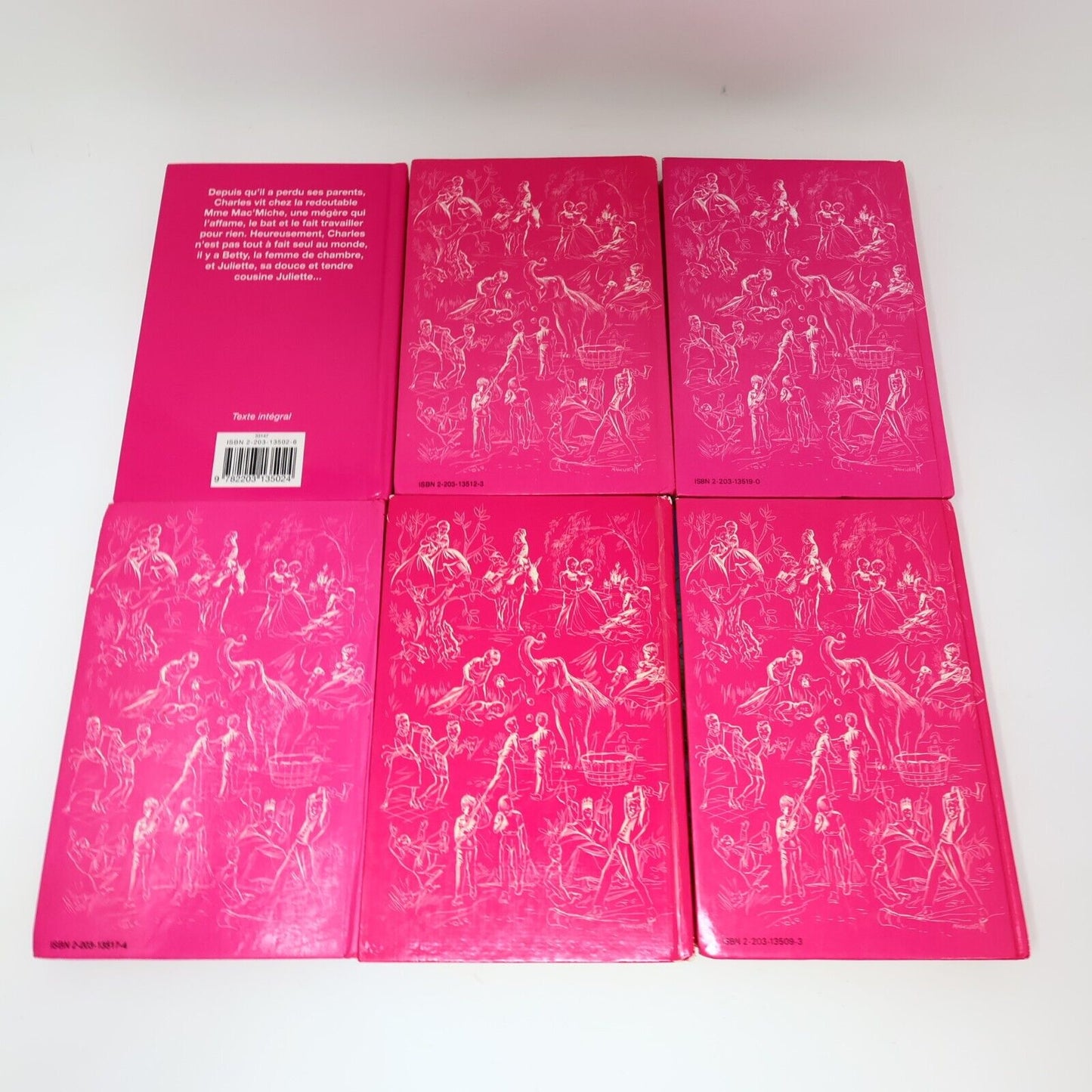 Lot 7 Livres Comtesse de Ségur Casterman Français Malheurs de Sophie HC