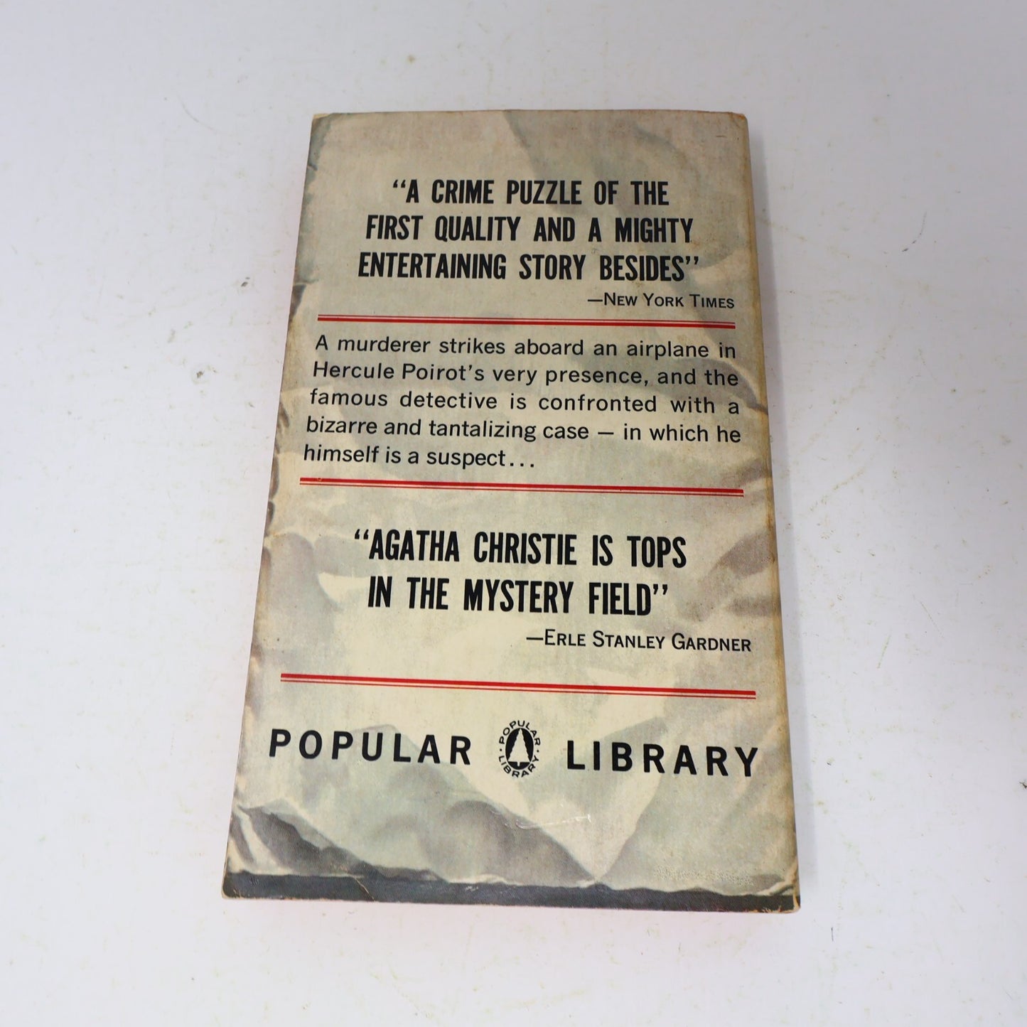 Hercule Poirot Death in the Air Agatha Christie Popular Library Eagle Books 1963
