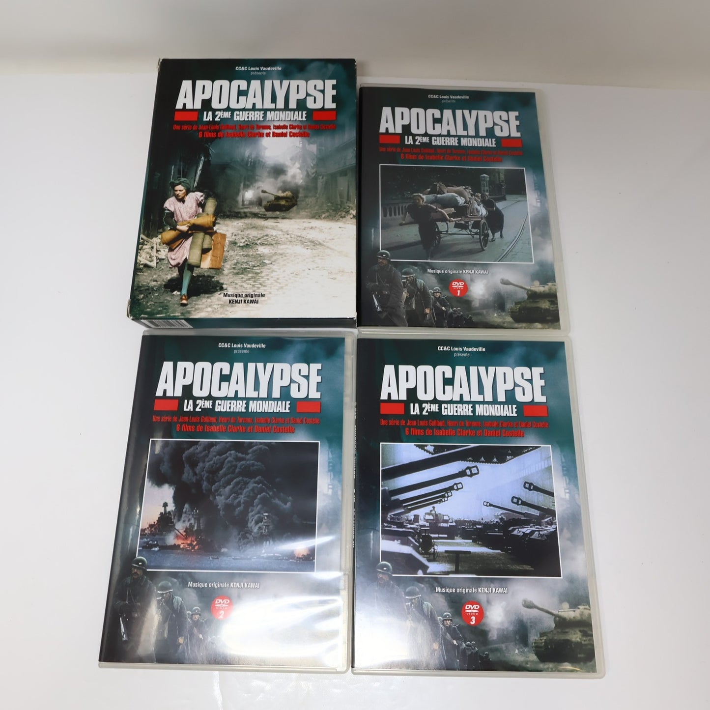 Apocalypse La 2ème Guerre Mondiale en Couleur WW2 DVD NTSC Clarke/Costelle Testé