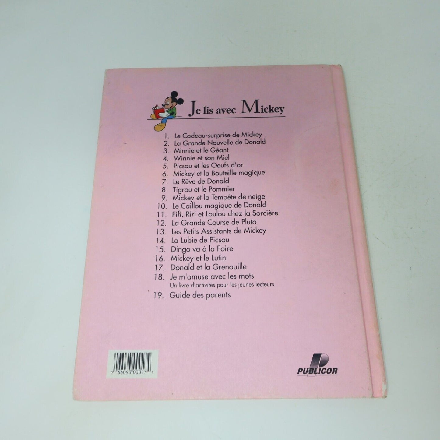 Lot 12 Livres Je Lis avec Mickey Walt Disney Publicor Jeunes Enfants Français HC