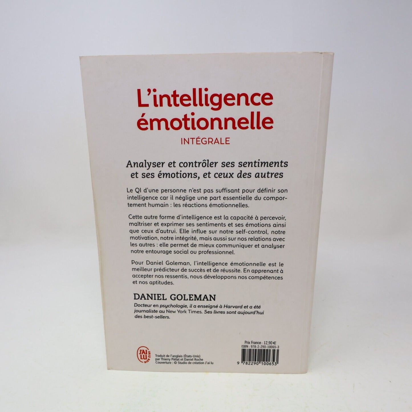 2014 L'Intelligence Émotionnelle Intégrale Daniel Goleman Psychologie Relations