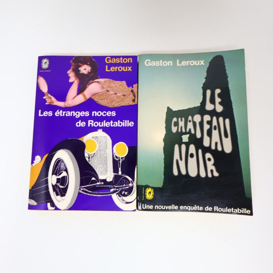 Rouletabille Gaston Leroux Château Noir Étranges Noces Lot 2 Livres Français 70s