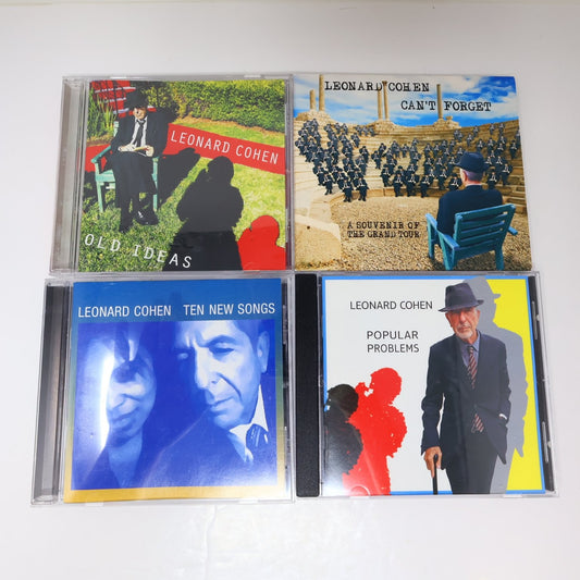 Leonard Cohen 4 CD Lot Old Ideas/Ten New Songs/Can't Forget/Popular Problems