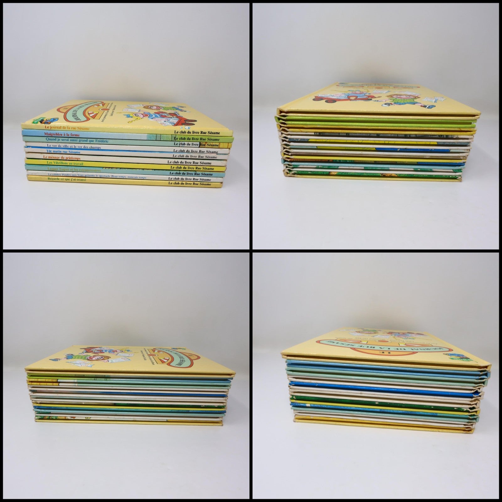 Rue Sesame Street Lot 10 Livres HC Français French Laffont Hardcover BCE Enfants