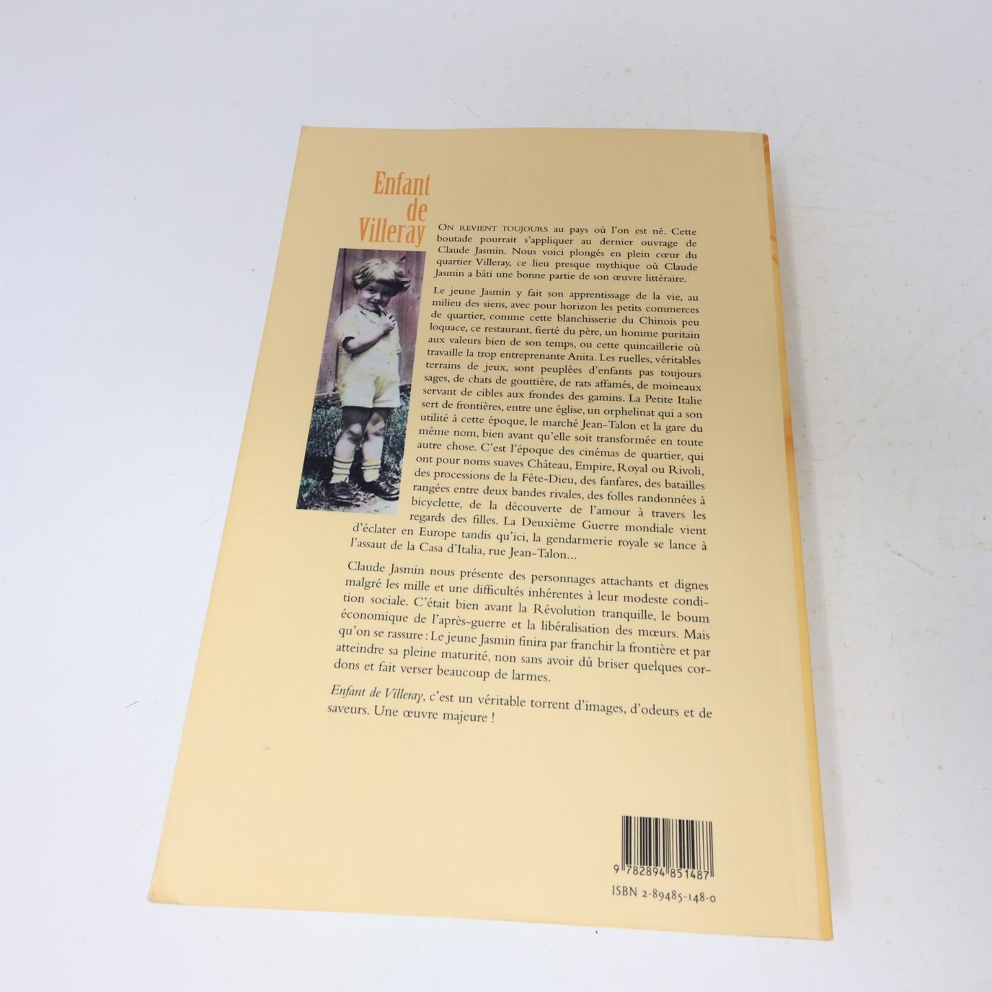 Claude Jasmin Lot 9 Livres Petite Patrie/L'Outaragasipi/Enfant de Villeray Roman