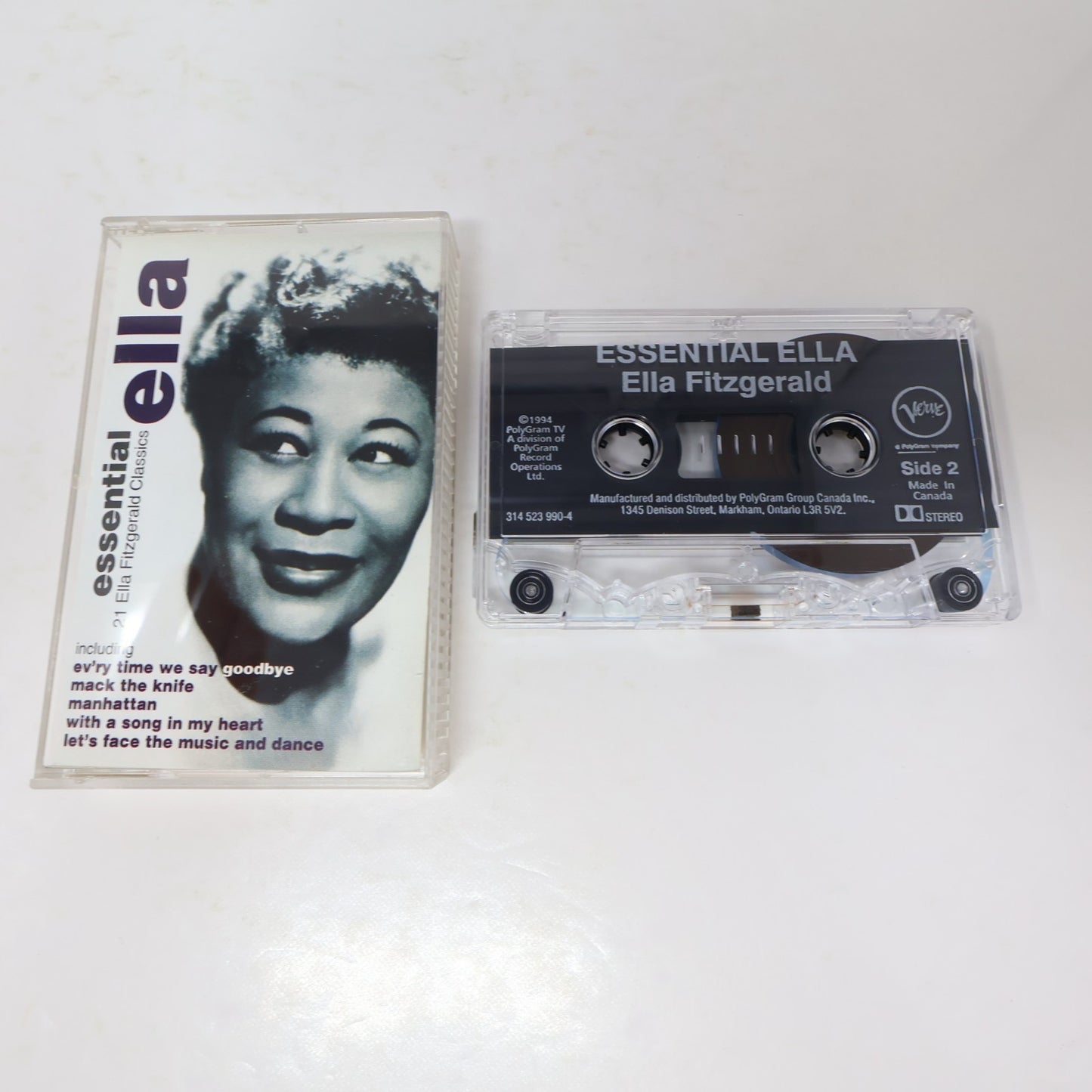Ella Fitzgerald 2 Cassette Lot Essential Ella Mack The Knife/Manhattan/Blue Moon
