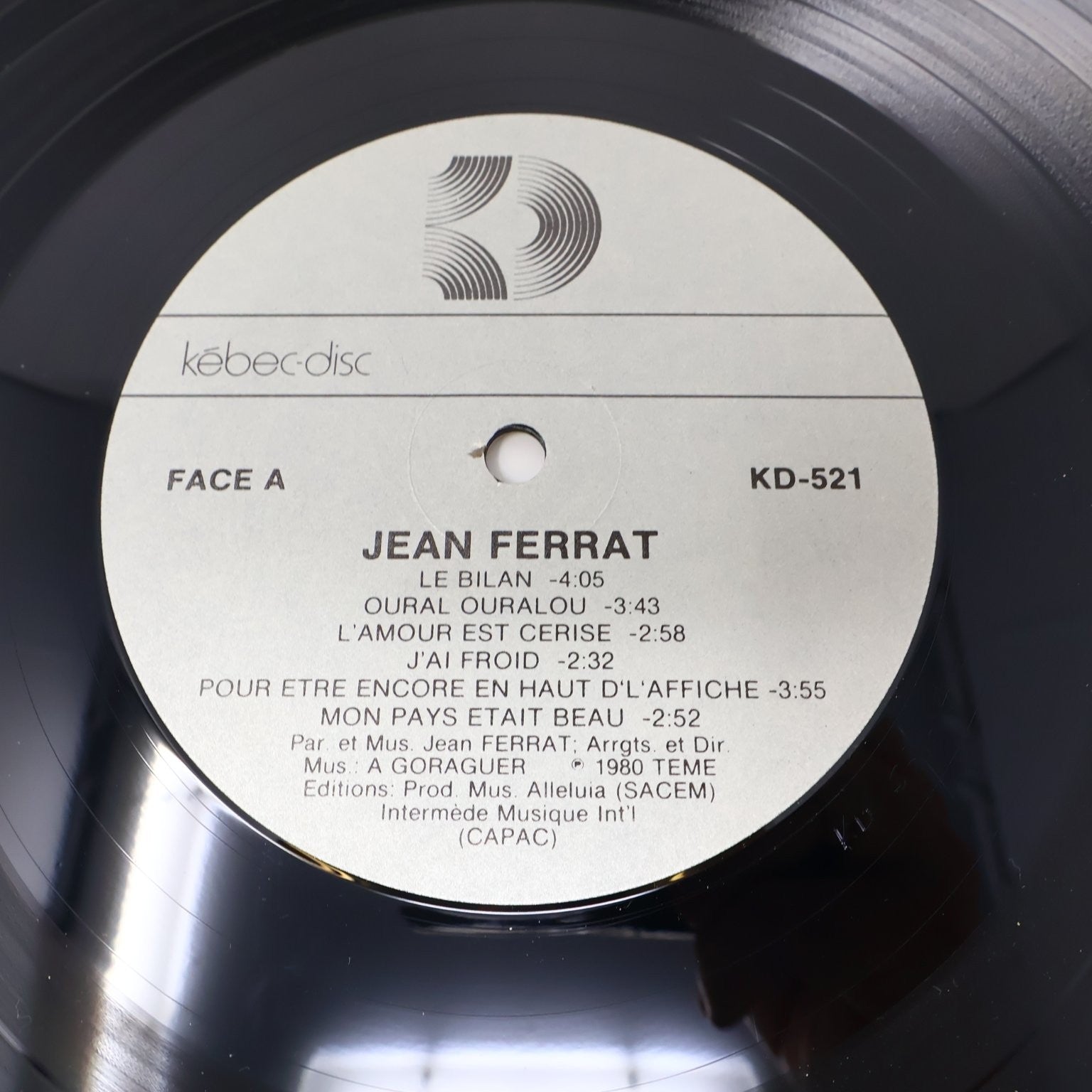 Jean Ferrat Lot 2 Disques Chante En Multiphonie Stéréo/Ferrat LP Record Français