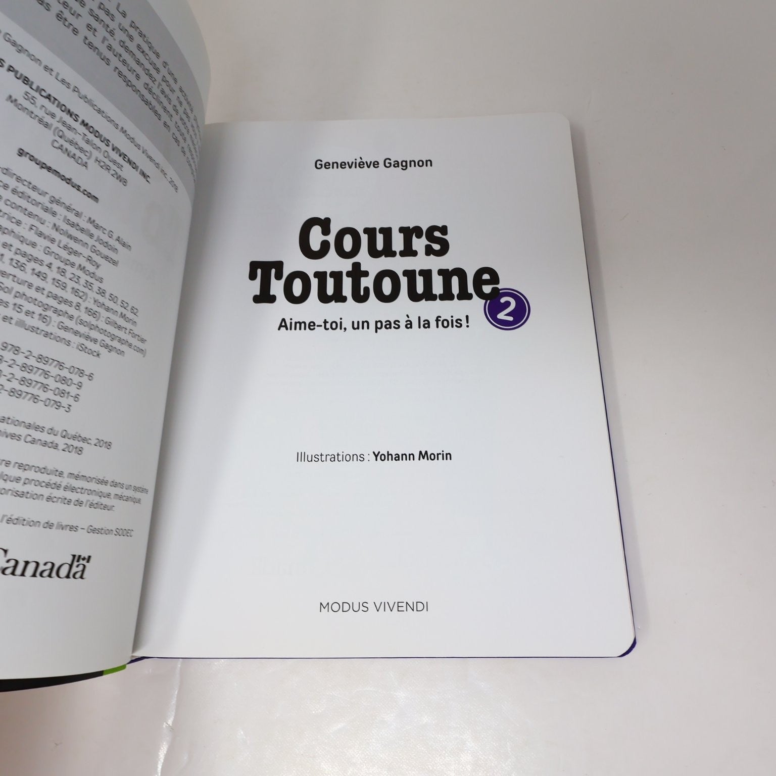 Cours Toutoune #1-2 Lot 2 Livres Geneviève Gagnon Motivation Humour Sport Modus