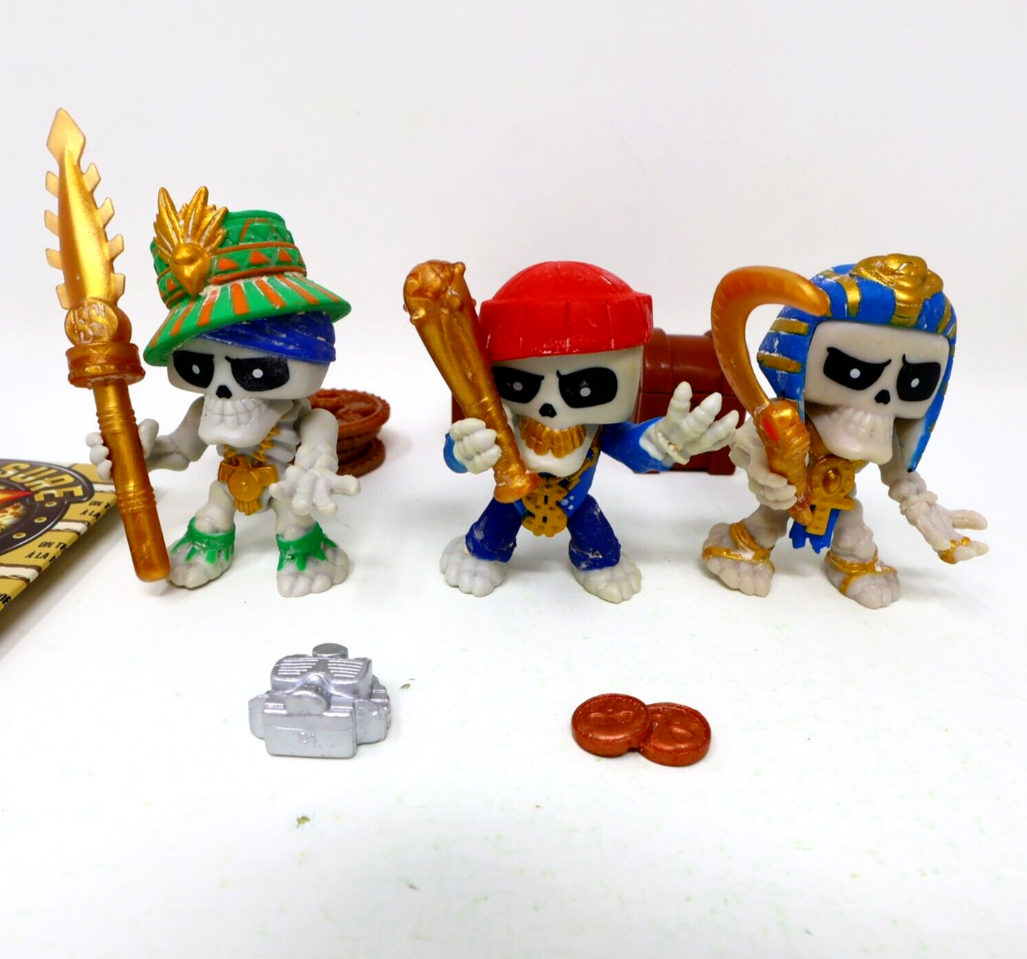 Lot of 3 Treasure X Figures Goldenspear Rogue Goldsnatcher Pharoah Loot Moose