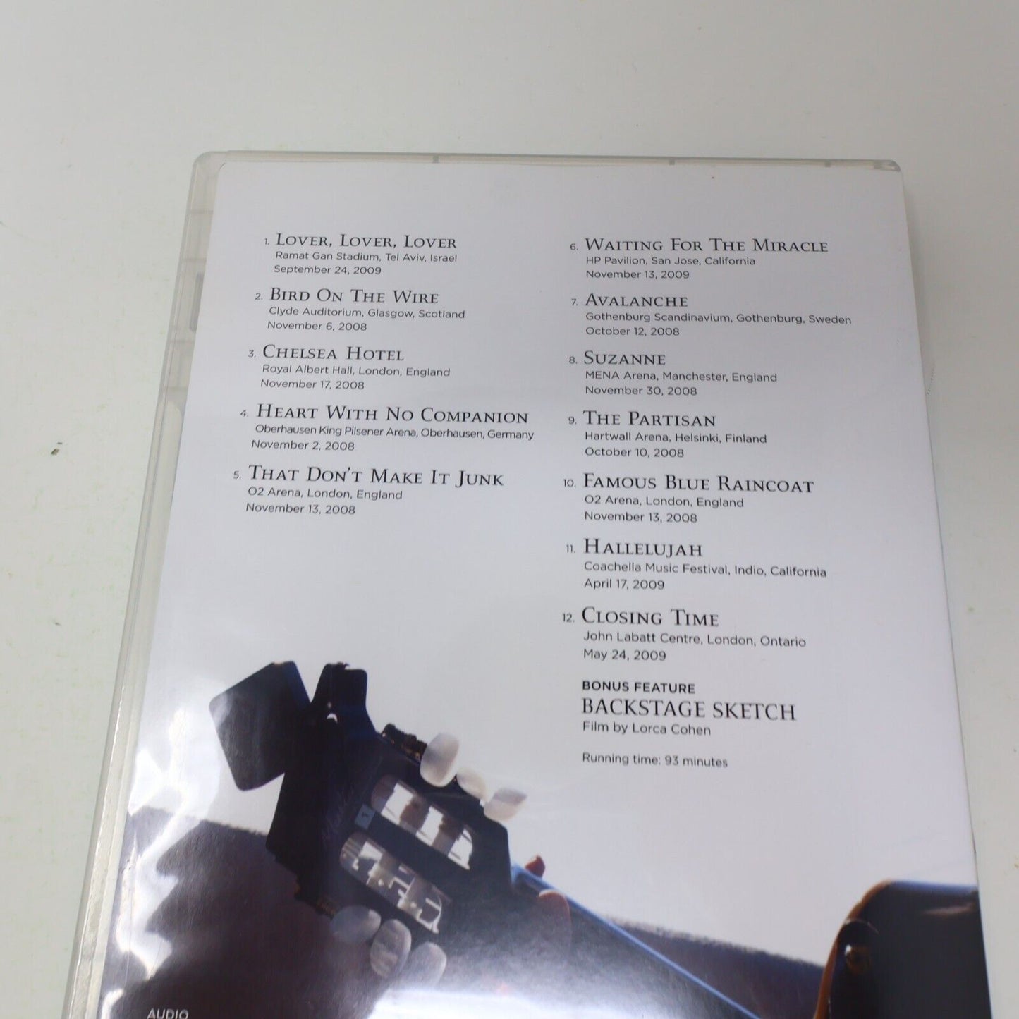 Leonard Cohen Songs from the Road + Live in London Lot 2 DVD NTSC Tested Music