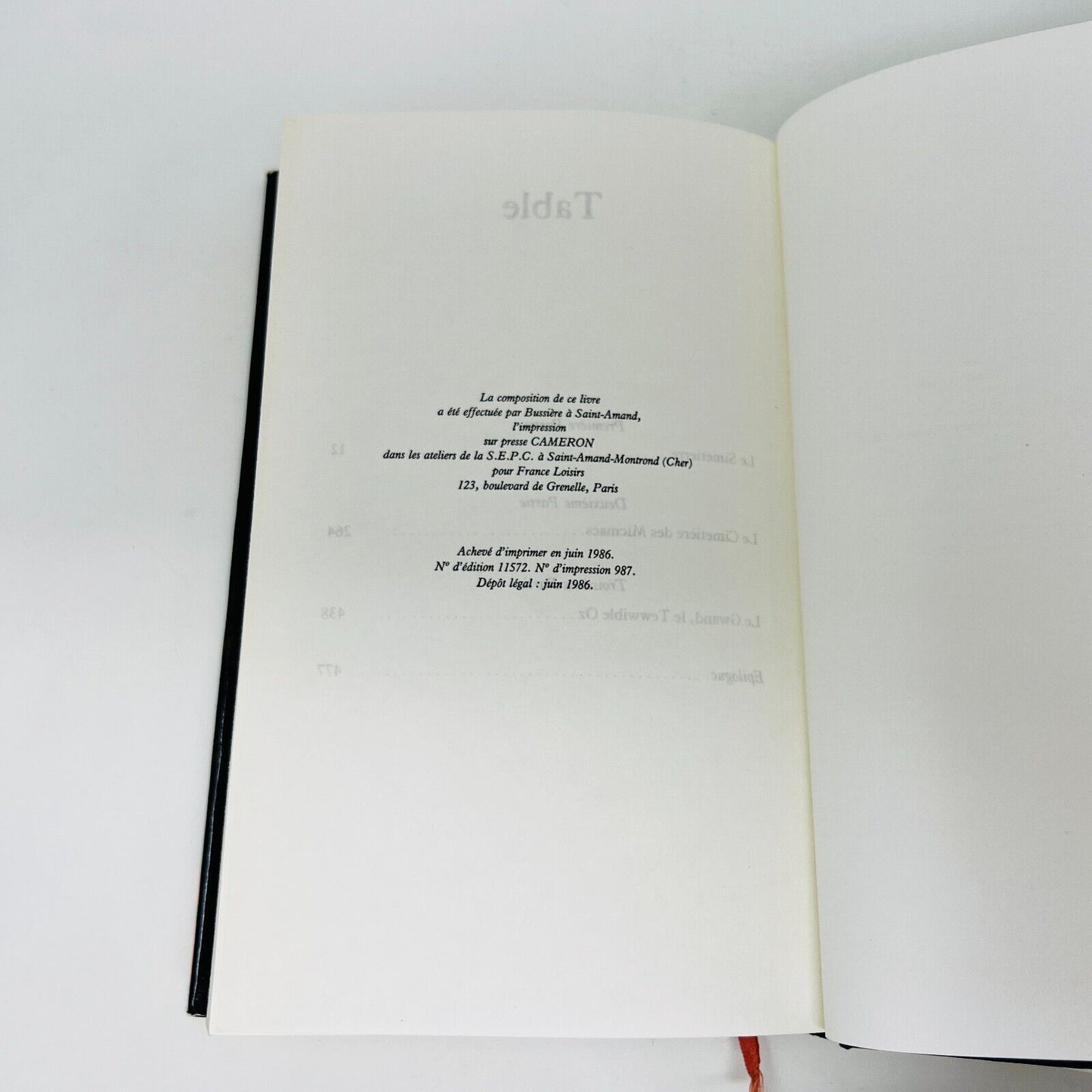 1986 Simetierre Stephen King HCDJ France Loisirs Pet Sematary in French/Français