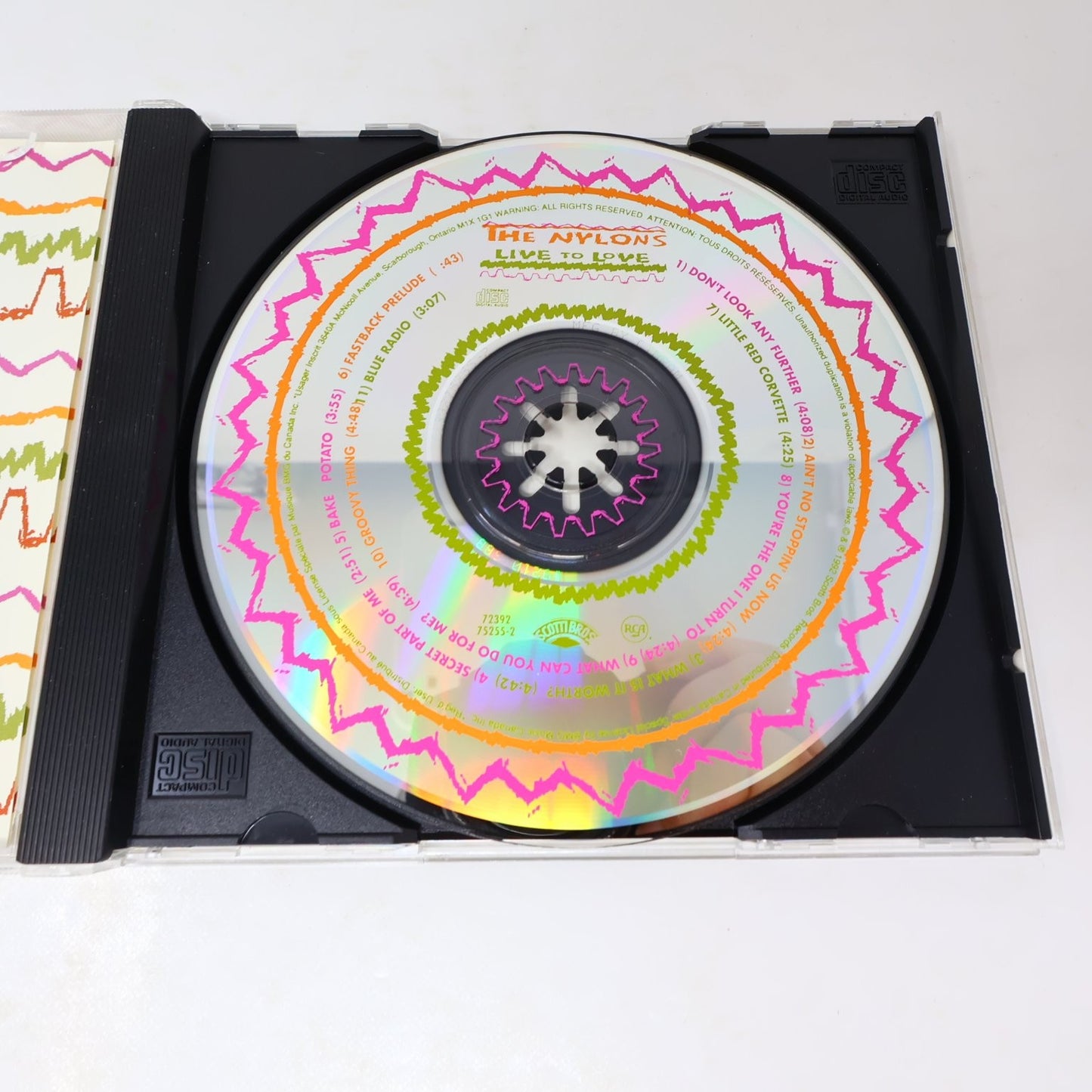 The Nylons Live To Love CD 1992 RCA Pop A Cappella Blue Radio/Groovy Thing