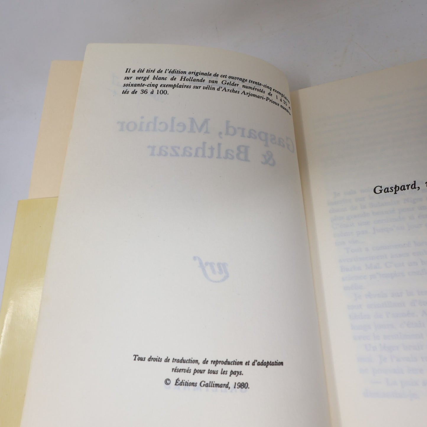 Michel Tournier Lot 3 Livres Gaspard Melchior & Balthazar/Roi des Aulnes French