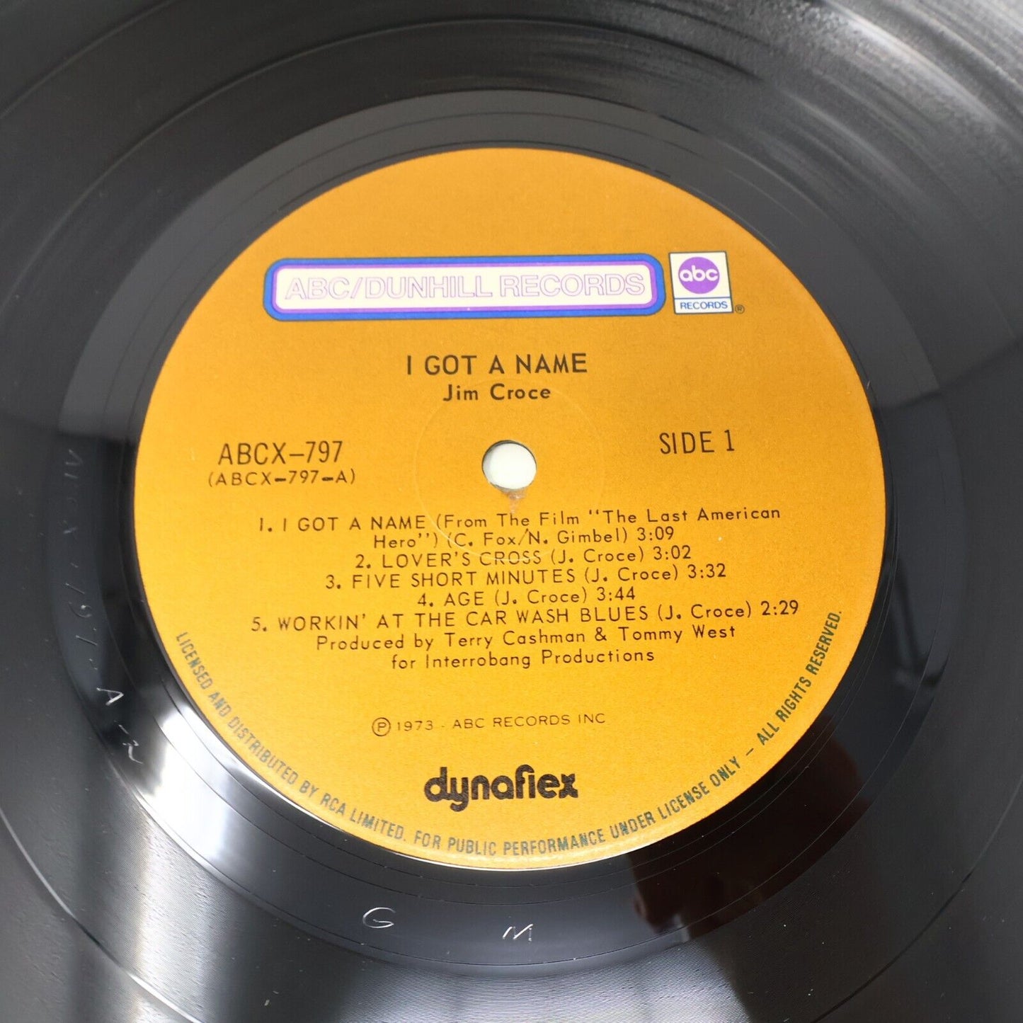 Jim Croce I Got A Name LP Record 1973 ABCX-797 Have To Say I Love You In a Song